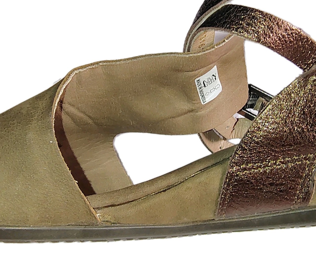 ECCO Touch 25 Grey Hooded Double Strap Sz 39 Sandal
