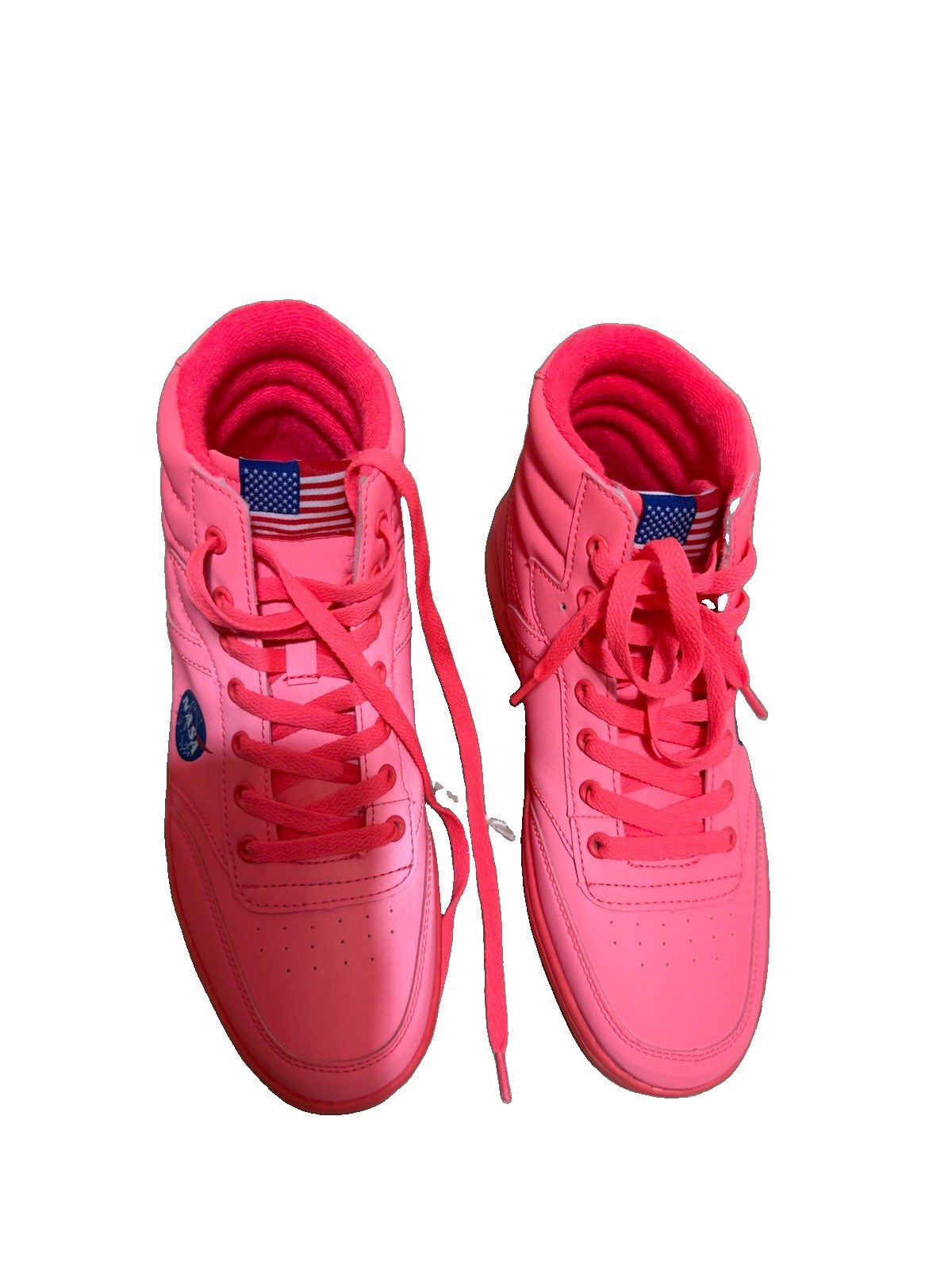 NASA Space Ride Retro Hi-Top Sneakers Neon Pink Women’s Size 9 M Rare NS203295