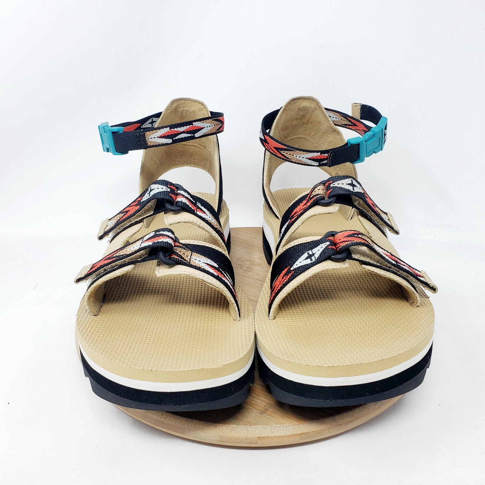 Teva Ceres Sandals Womens 9 Midform Platform Chunky Strappy Aztec Straps Shoes
