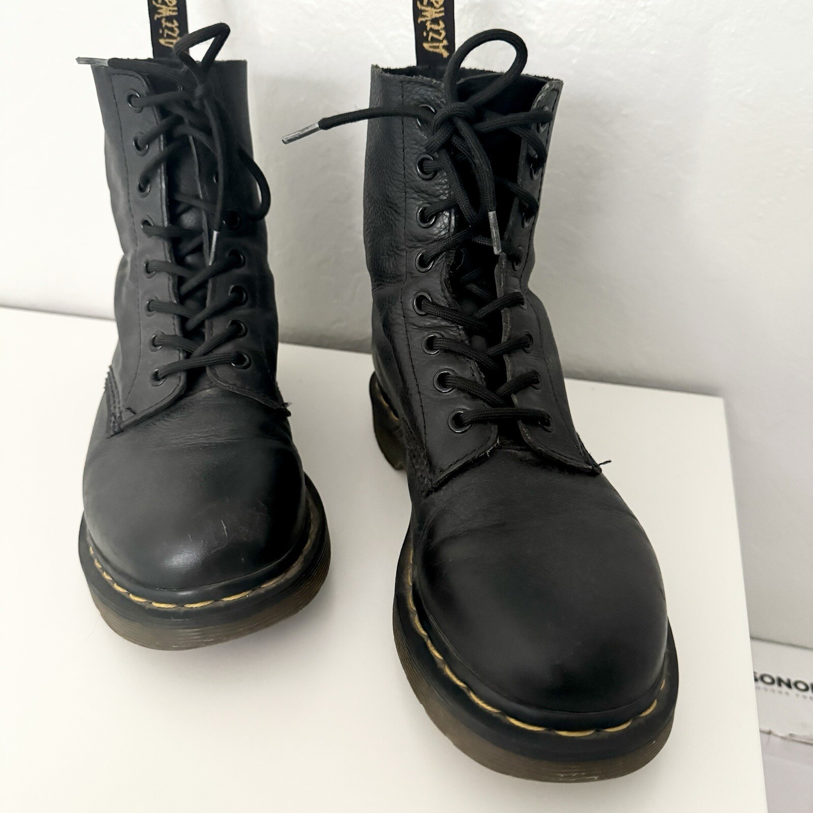 Dr. Martens Pascal 1460 Soft Leather Boots, Women’s Size 8