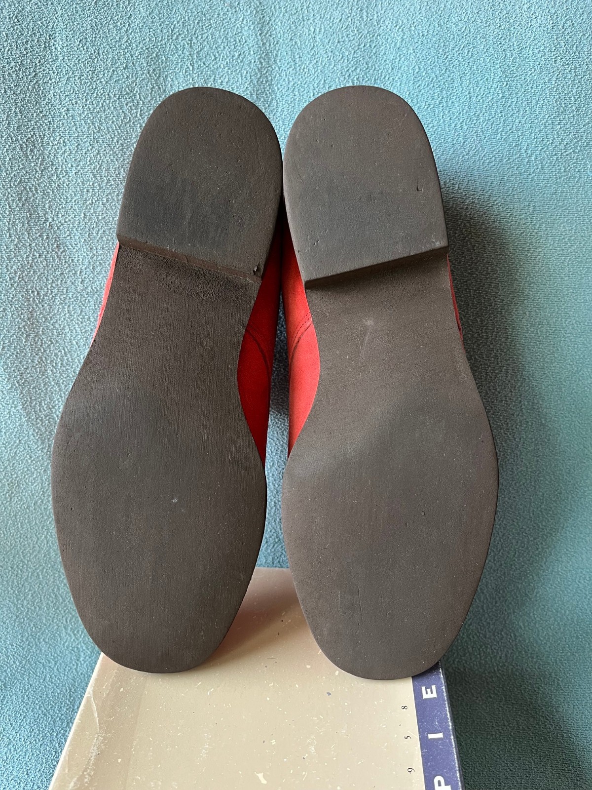 Womens Hush Puppies Wayne Eva Oxford Coral Suede 9M