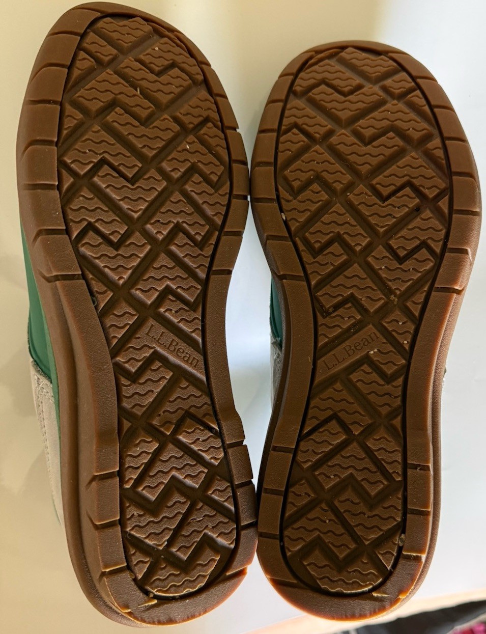 LL Bean Duck Boots Women Green/Gray Storm Chaser 5 TEK 2.5 Waterproof, 9M