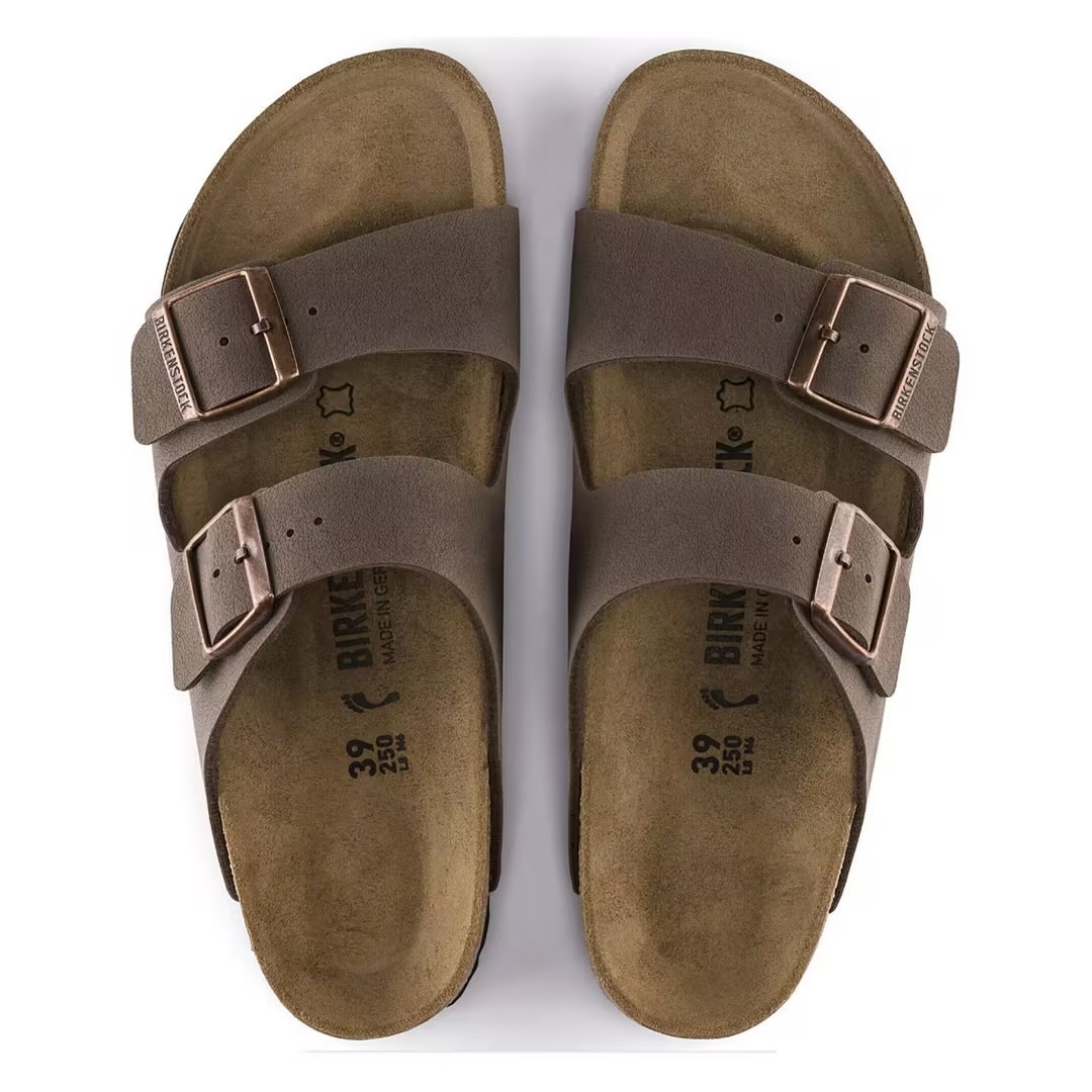 Birkenstock Arizona Stone Mocha Birko-Flor Comfort Sandals EU37-45