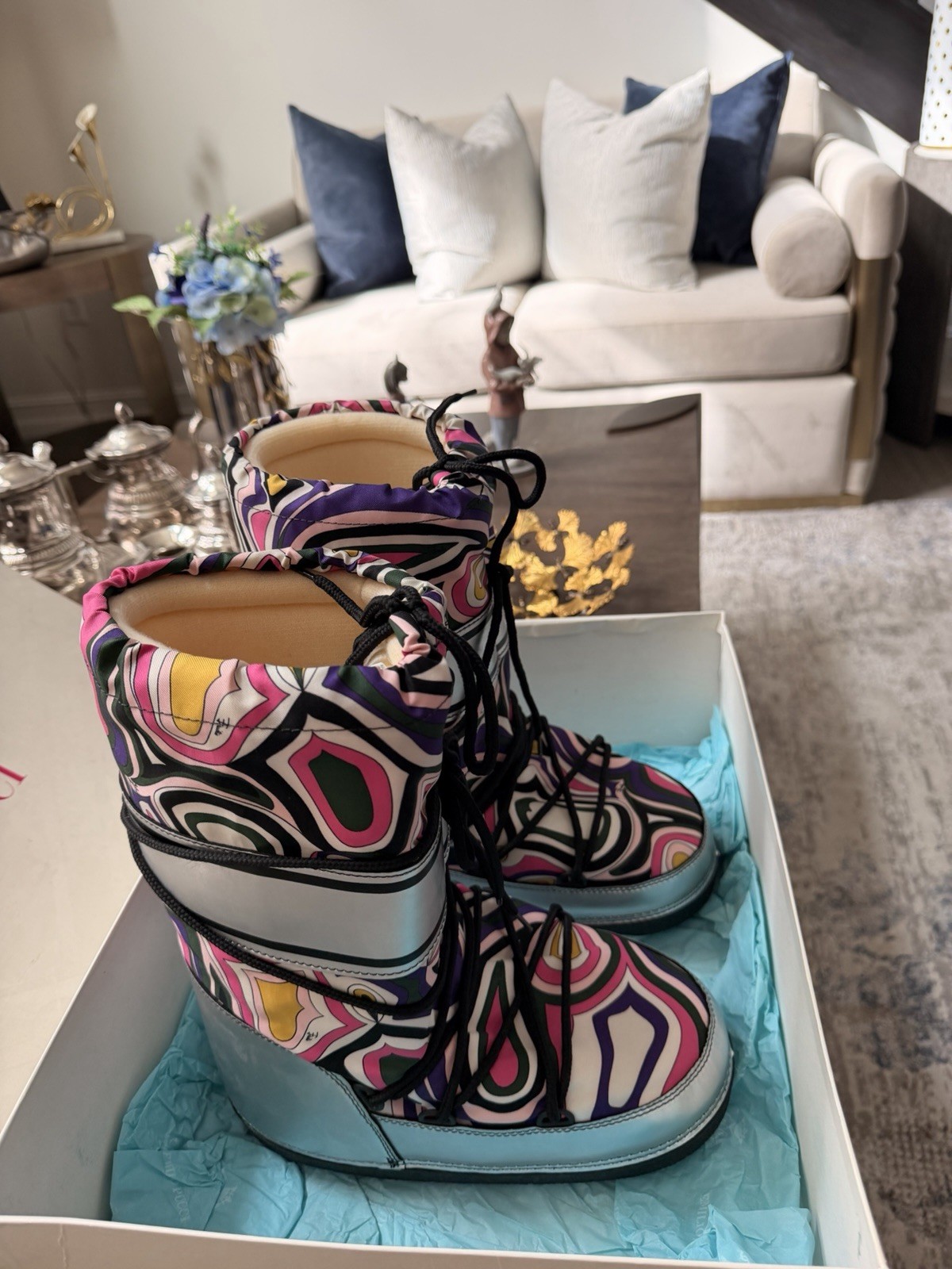 Authentic Emilio Pucci Snow Ski Moon Boots Size 38-40