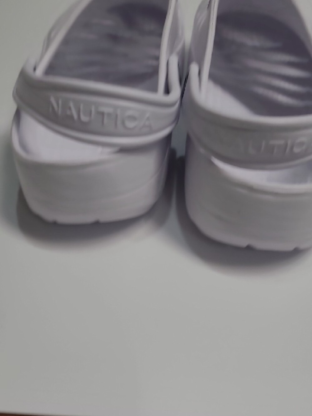Nautica River Edge Unisex White Ventilated Water Clogs – Size 9-Women 7-Men