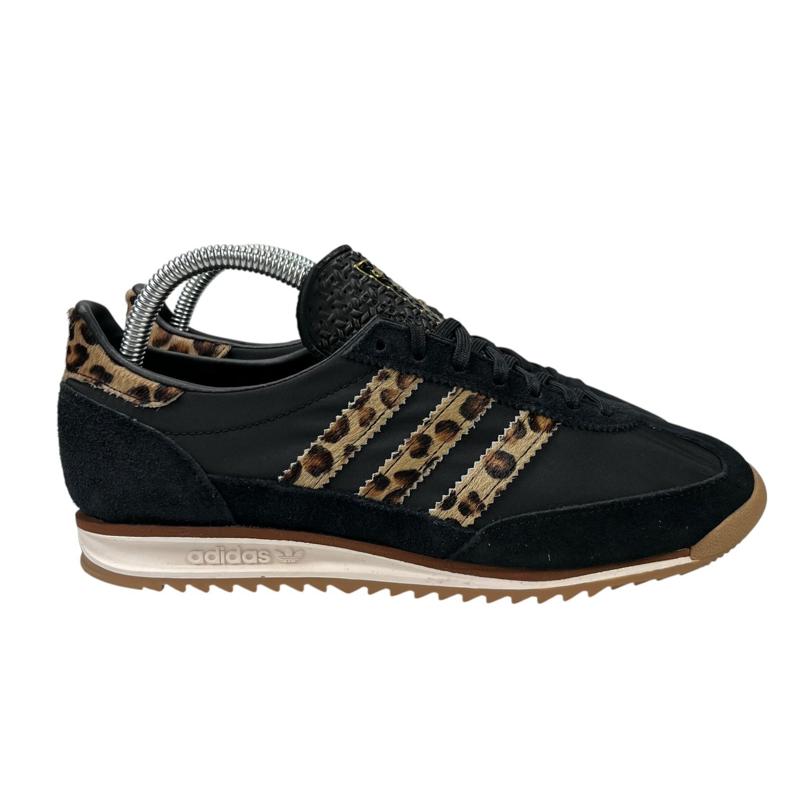 Adidas SL 72 OG Black Gum Leopard Print Shoes JR1640 Women’s Size 6 – 9.5