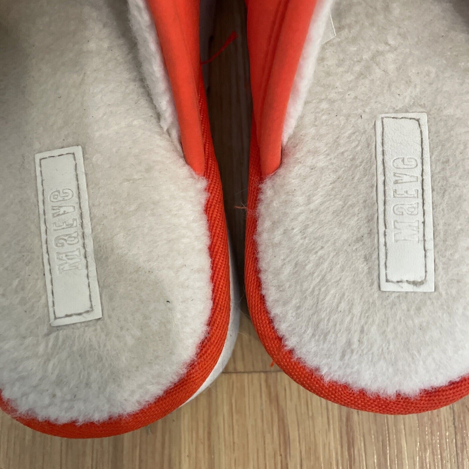 Anthropology Maeve quilted platform womens slippers SMALL (6-7) Bright Orange