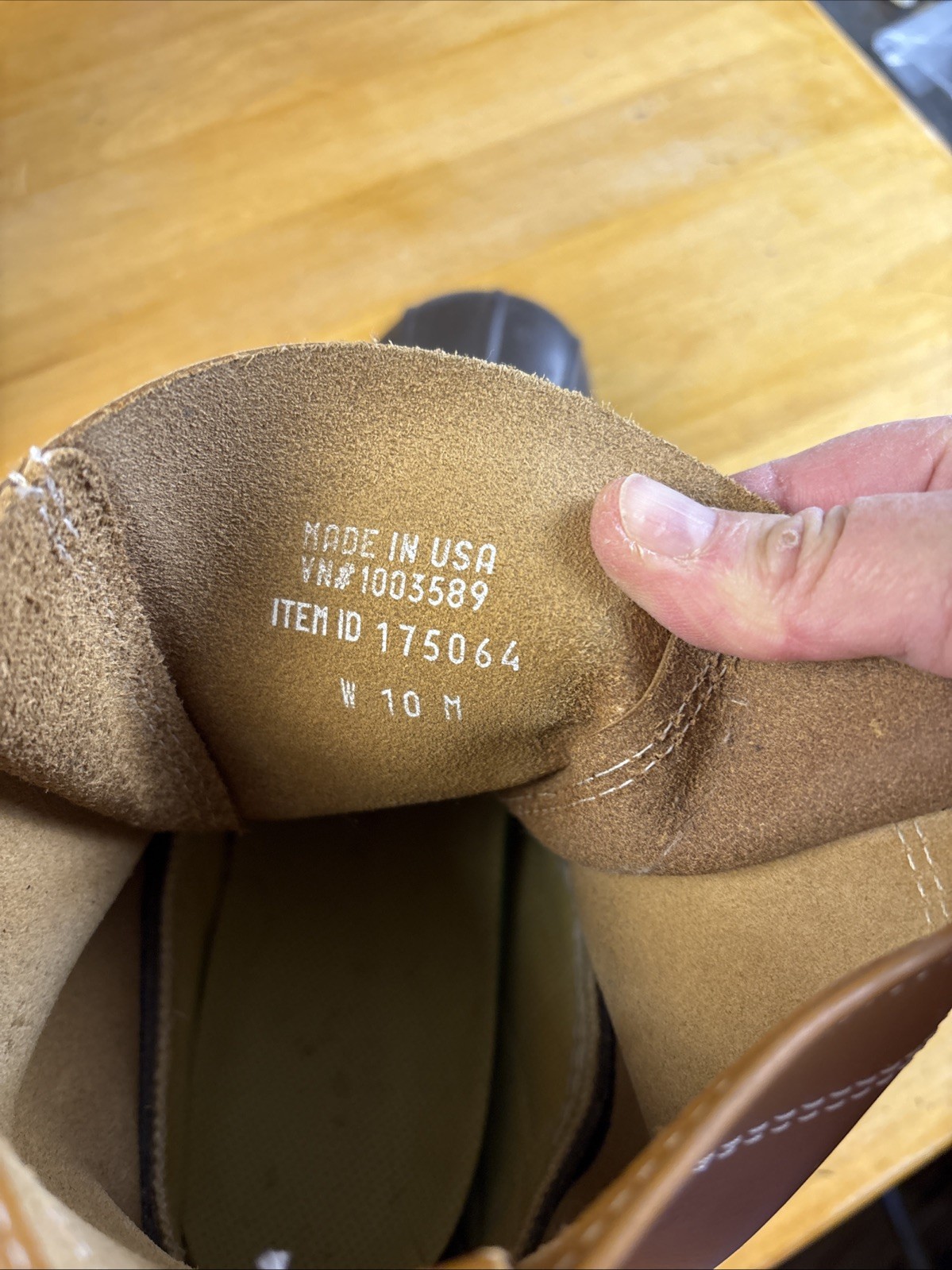 LL Bean Women’s Brown Leather 8″ Lace Up Unlined Ankle Duck Boots Size 10 M