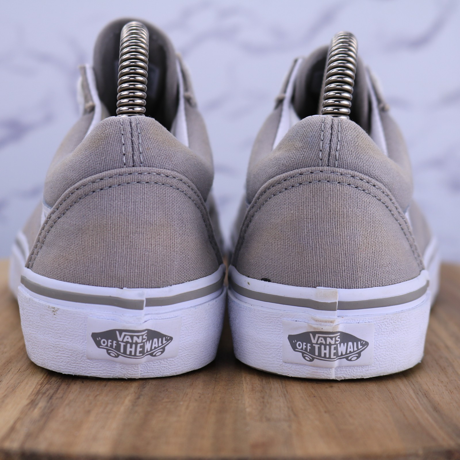Vans Shoes Old Skool Sk8 Gray Canvas Skate Low Sneaker 751505 Sz Men 5 Women 6.5