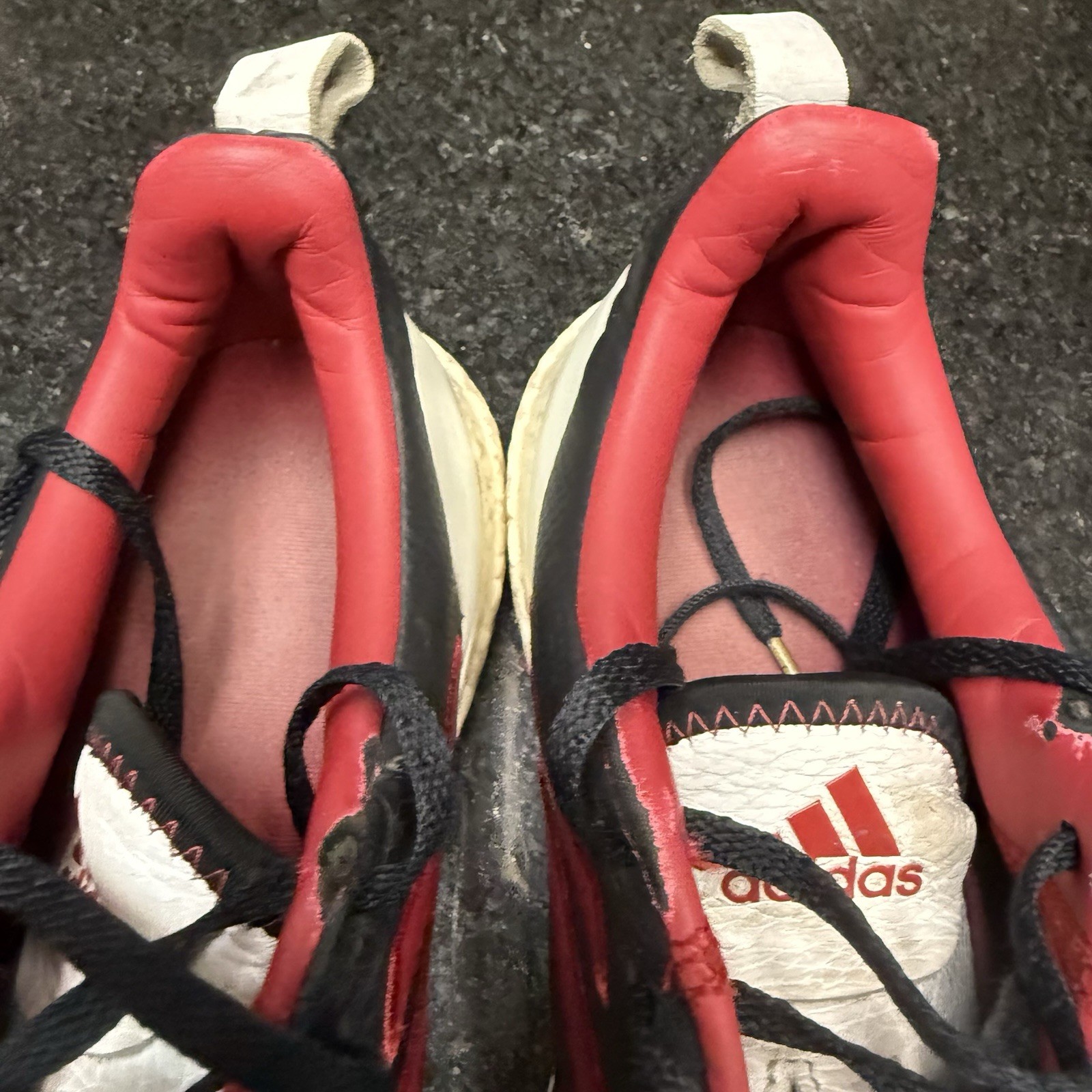 👟Adidas Copa Ultra Boost Men Size 8.5 Black Red Leather Soccer Sneakers HQ5903
