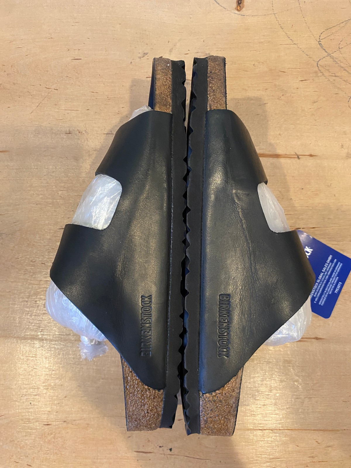 NWT Birkenstock Arizona Big Buckle Slide , Sz EU 40 / US 9 – 9.5 , Black Leather