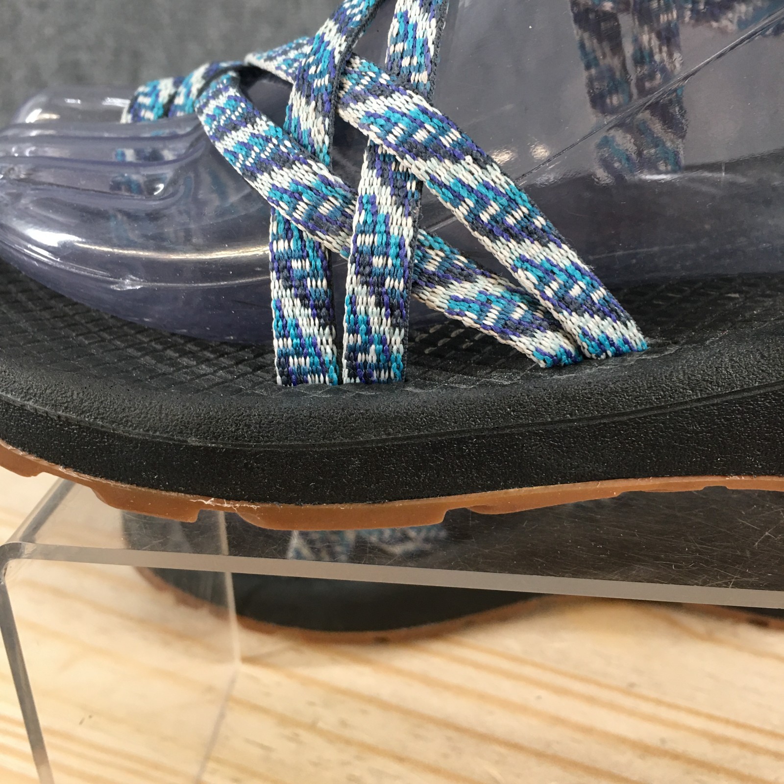 Chaco Sandals Womens 10 Z/Cloud X2 Sporty Adjustable Slingback Blue Black