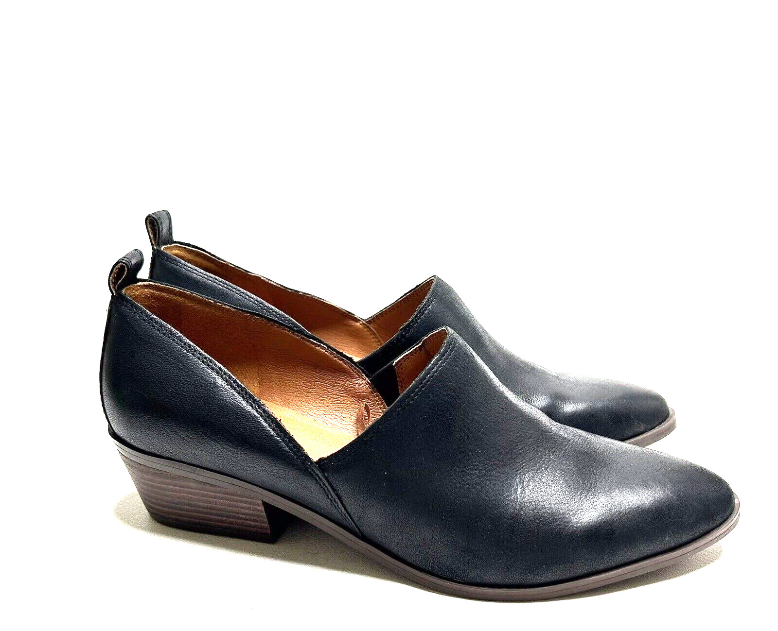 *LUCKY BRAND Womens Morriah Black Loafer Heels Shoes Sz 41 NWOB Chic Classic