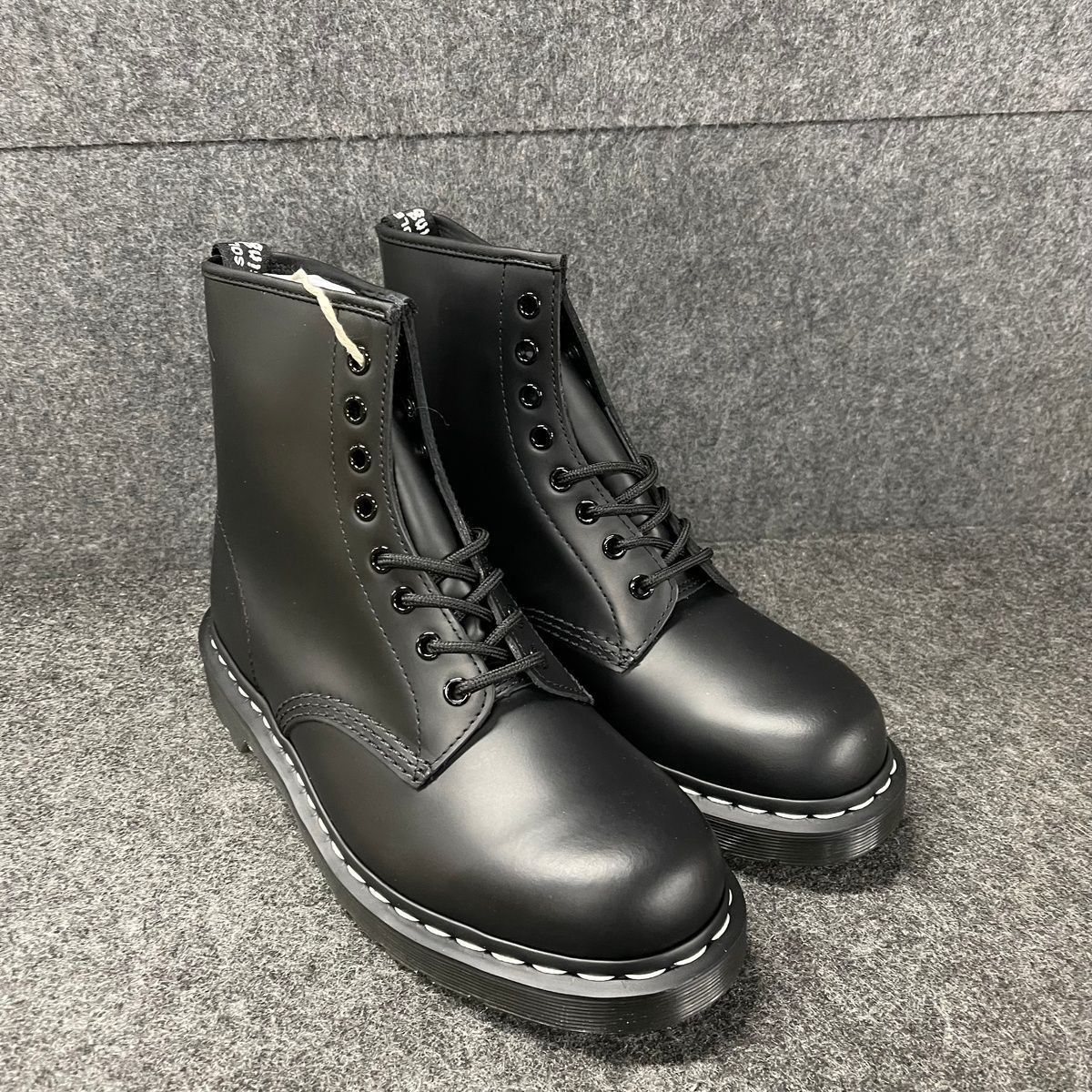 DR. MARTENS 1460 WS Smooth Leather Lace Up Boots Unisex Size US M8/W9