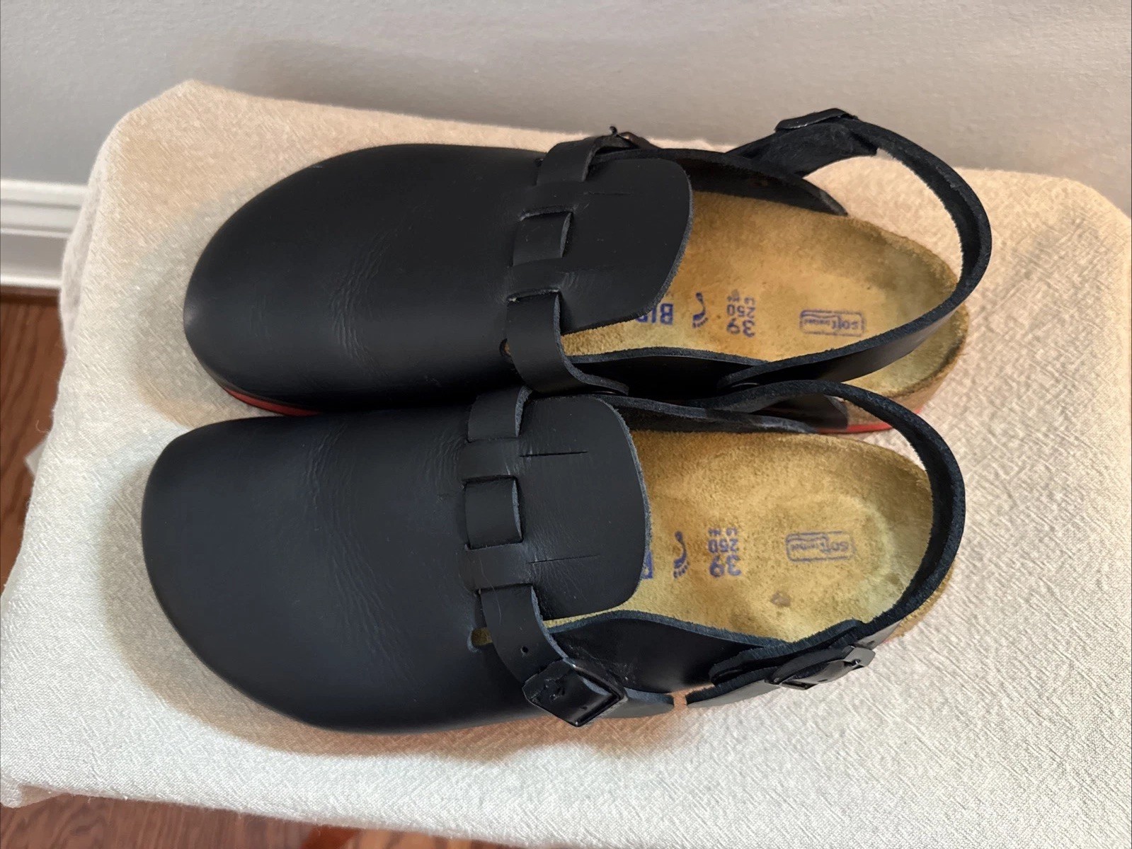 Birkenstock Kay SL Professional Leather Regular Width Clog Backstrap Super Grip
