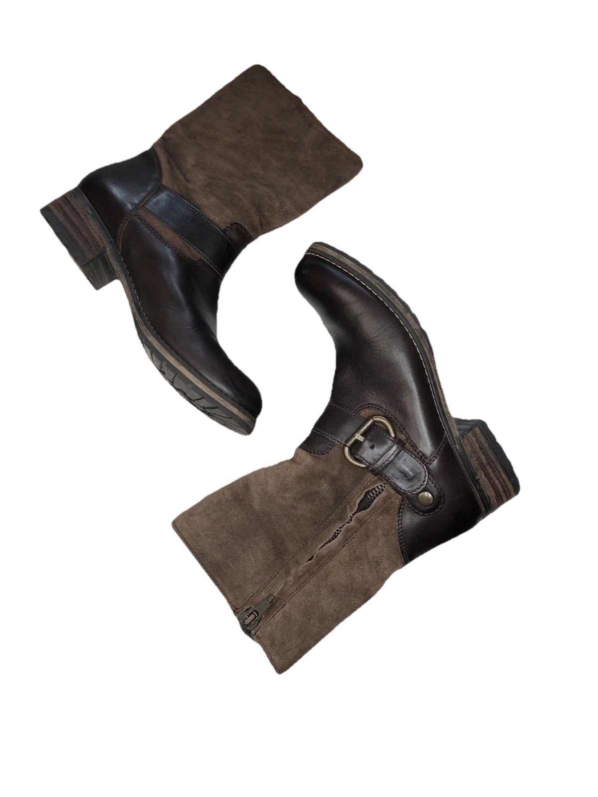 Clarks Majorca Isle brown leather -buckle -Women’s size 8M