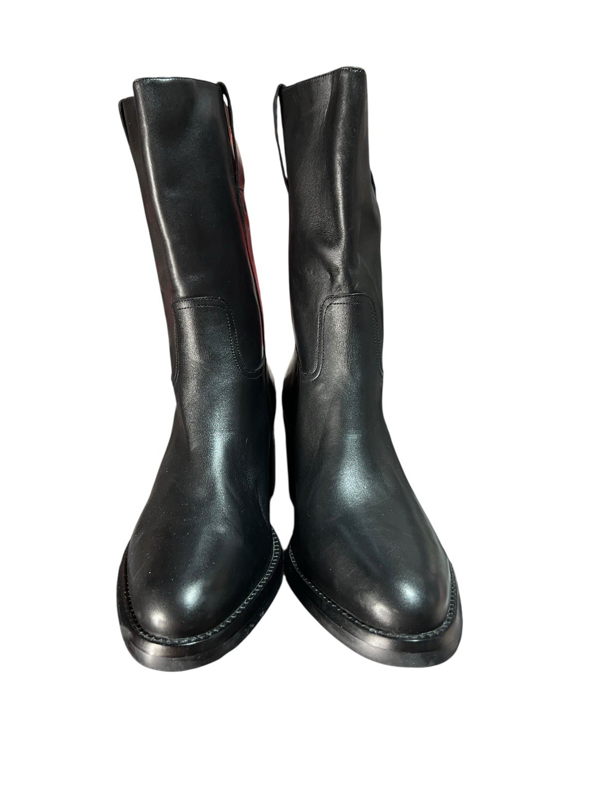 Jeffree Campbell Black Mid Calf Boots Women’s 10 With 3.5in Heel