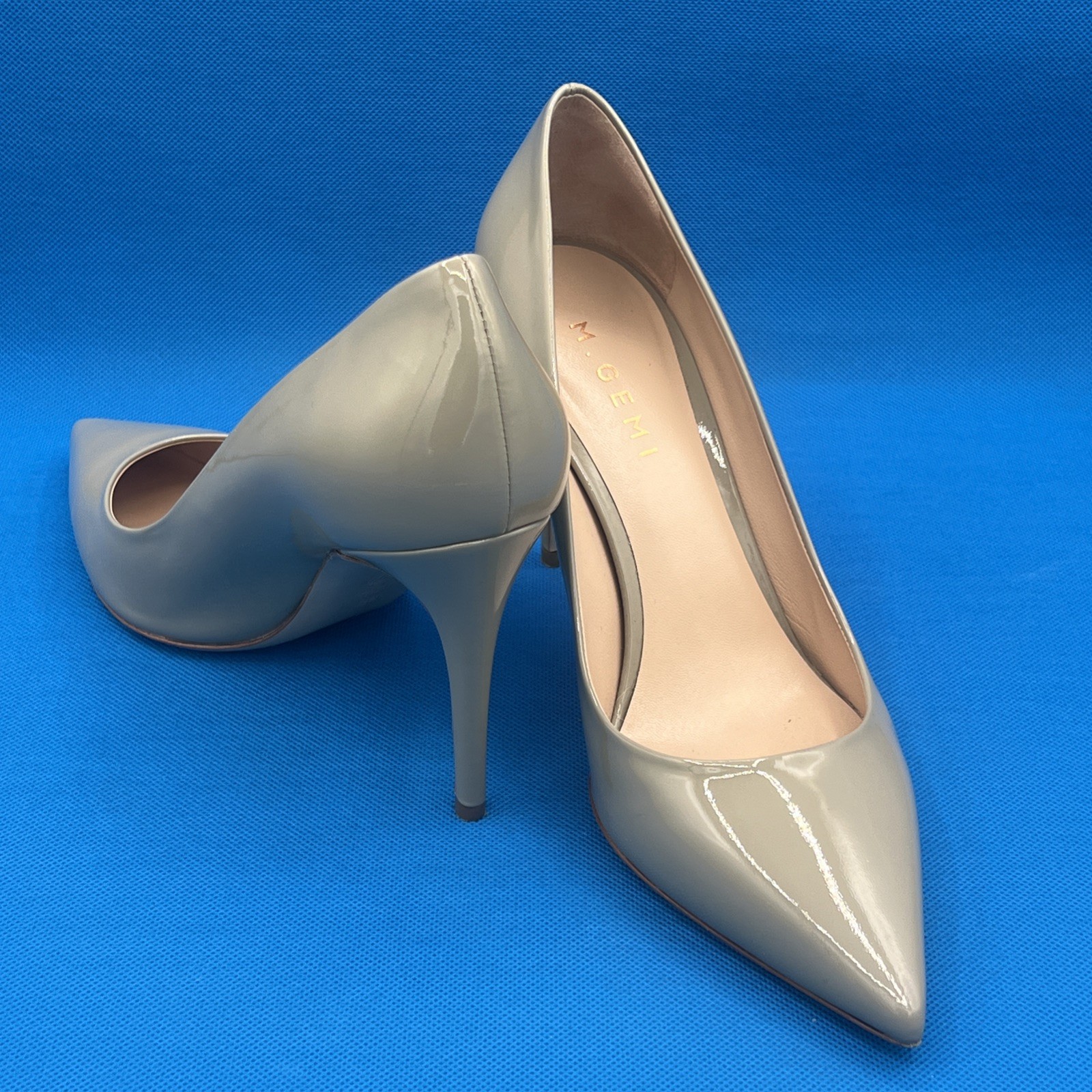 M. Gemi Women’s SIZE 39/US 8.5 beige Leather smooth glossy Heels