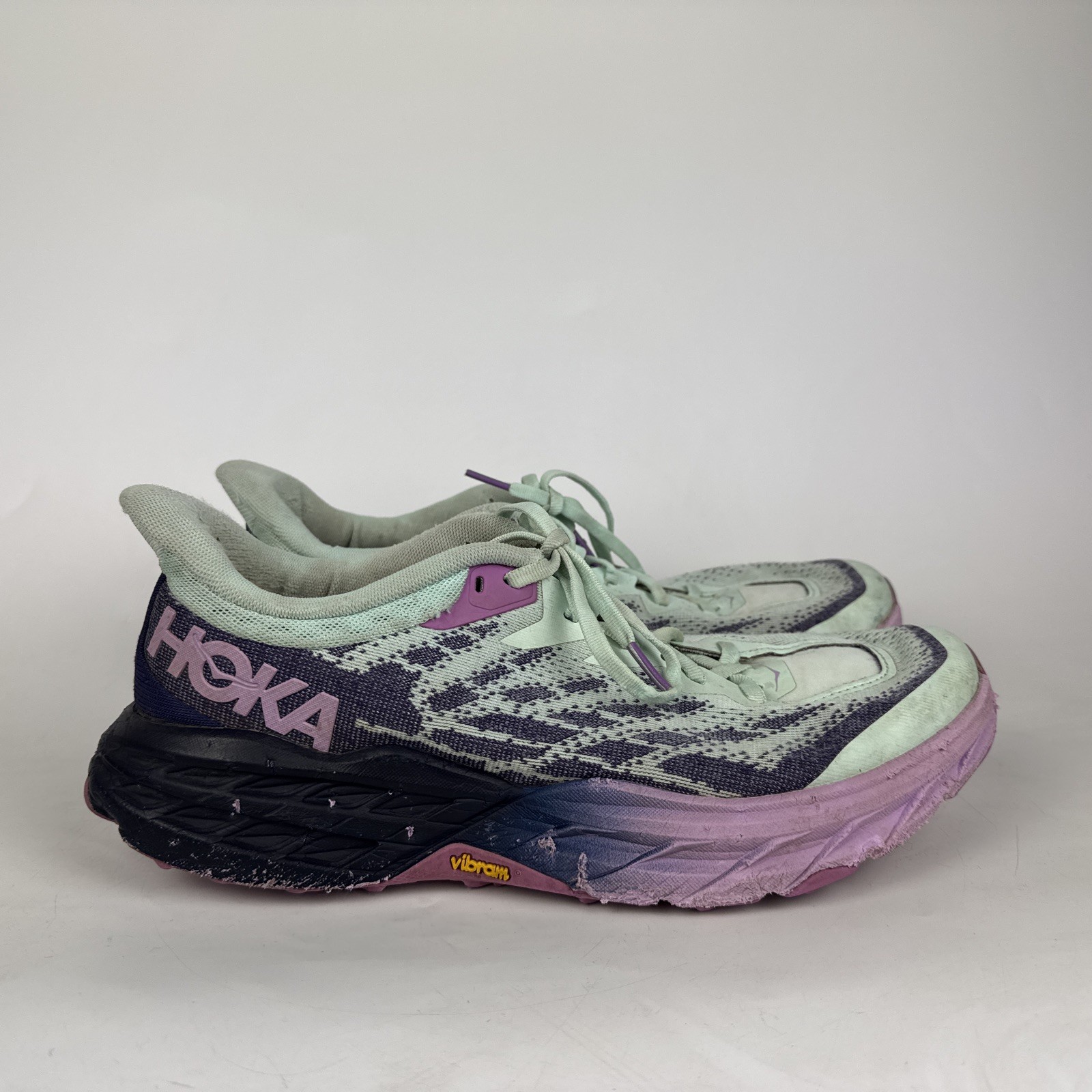 Hoka Speedgoat 5 Sunken Blue/Evening Primrose Womens US Size 11B