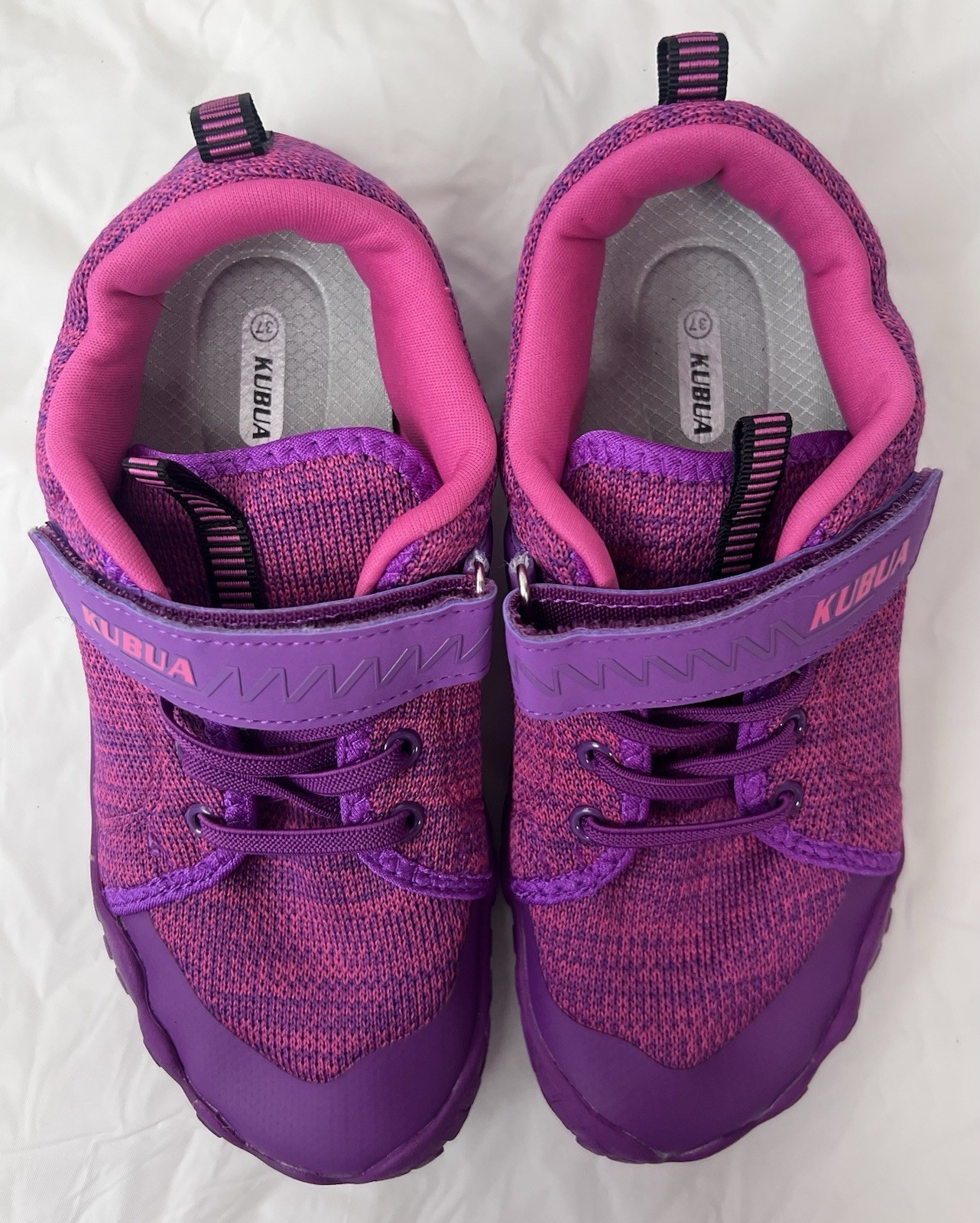 KUBUA Barefoot Shoes Boys Girls Sneakers Naturally 37 Big Kid, A Purple