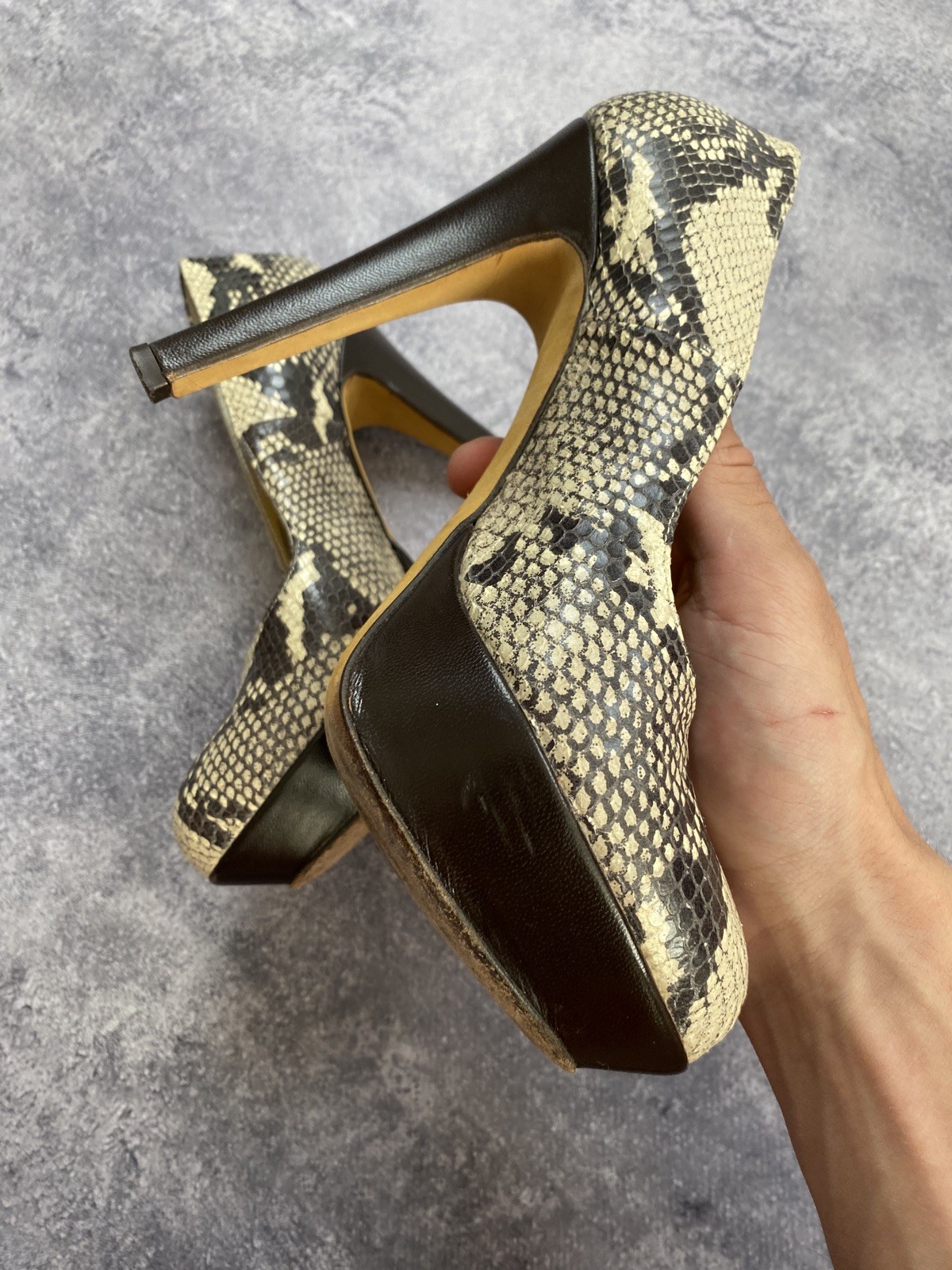 Just Cavalli Designer Women’s Shoes High-Heel Size 38 Made in Italy Vntg Roberto
