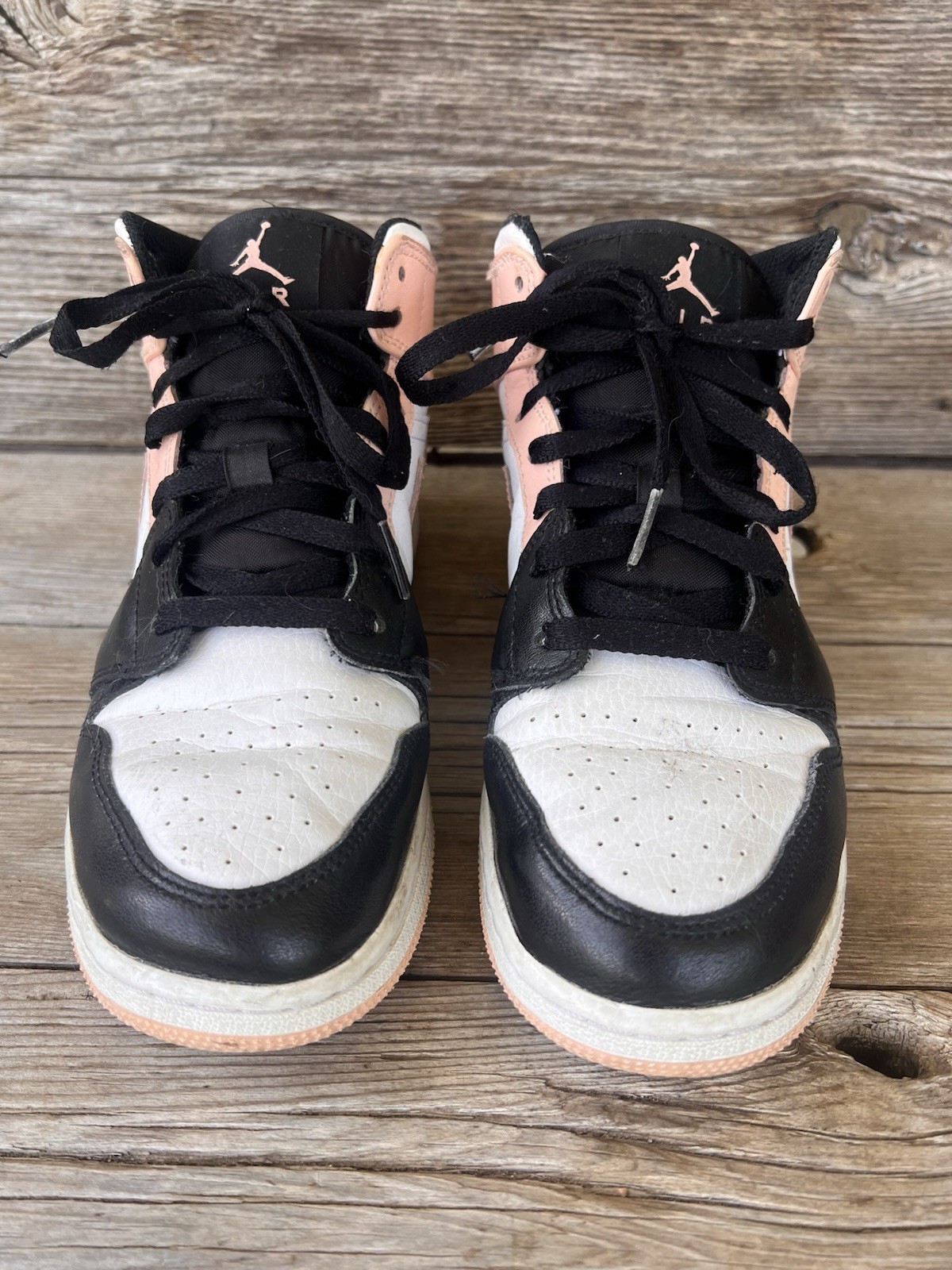🩷 Nike Air Jordan 1 Mid High Tops | 6Y (Women’s 7.5) | Pink/Black/White