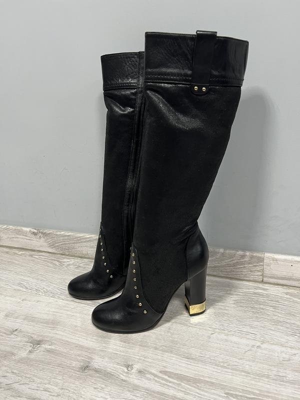 Women Baldinini boots black leather 37 #5GGA