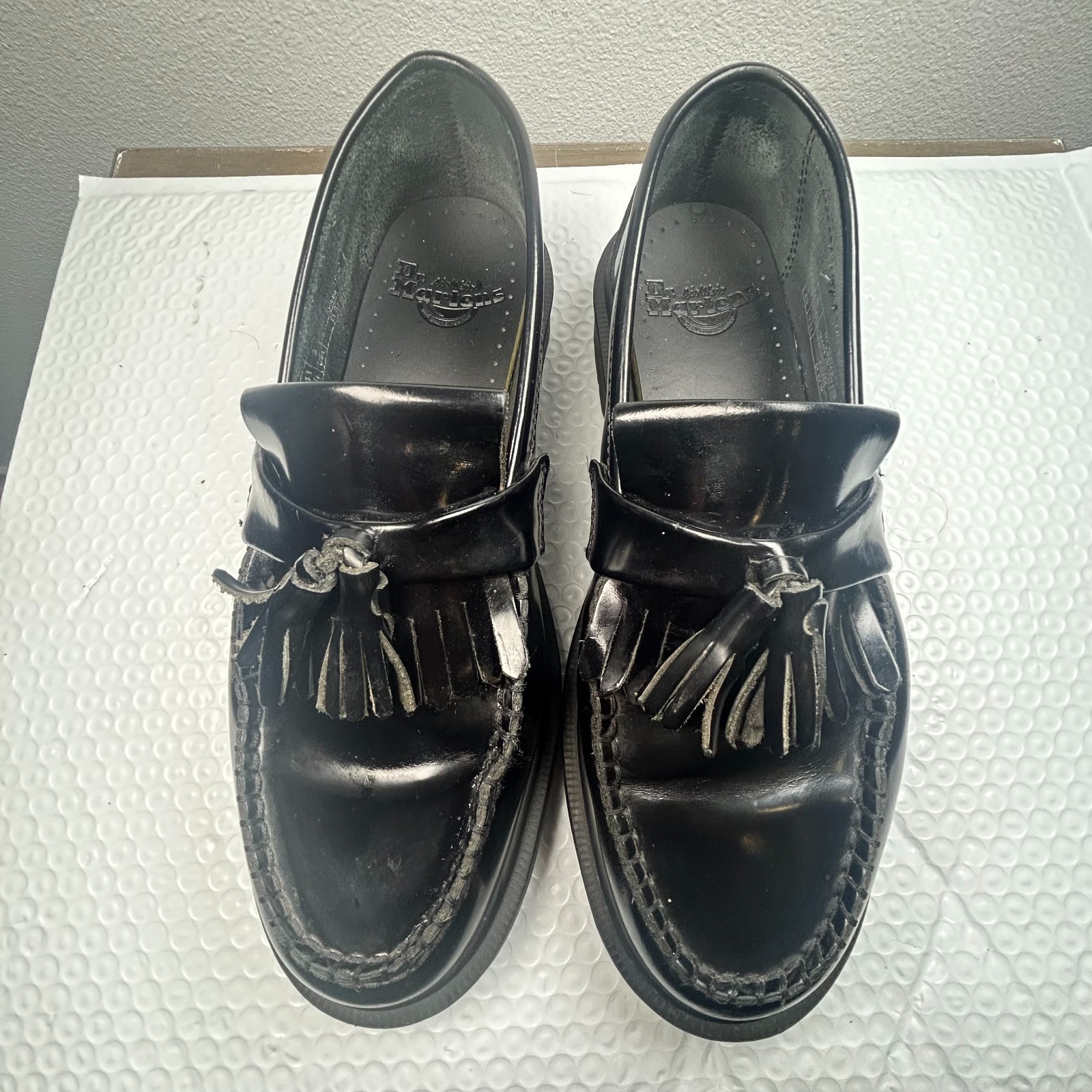 Dr. Martens Adrian Kilite Tassel Loafers Black Leather Men’s US 8 UK 7 EU 41