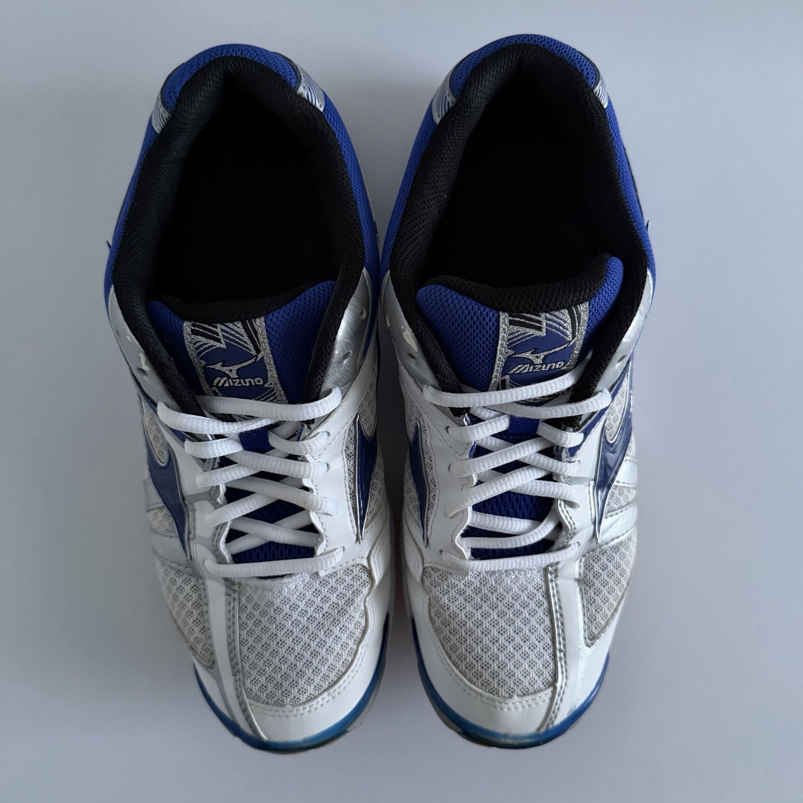 Mizuno Wave Bolt 6 Womens Volleyball Court Shoe Blue White 10 NEW
