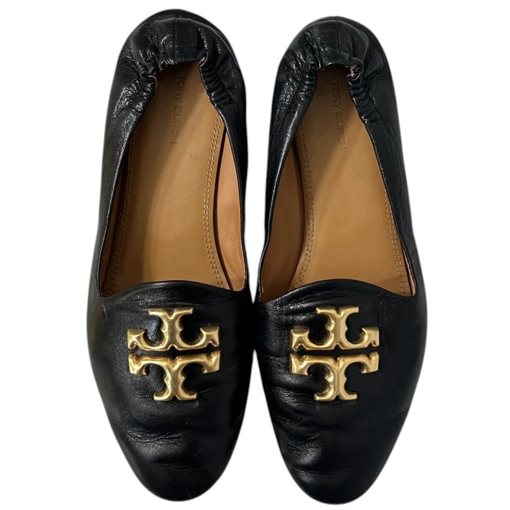 Tory Burch Eleanor Loafers Women’s Sz 9M Perfect Black Luxury Designer Flats