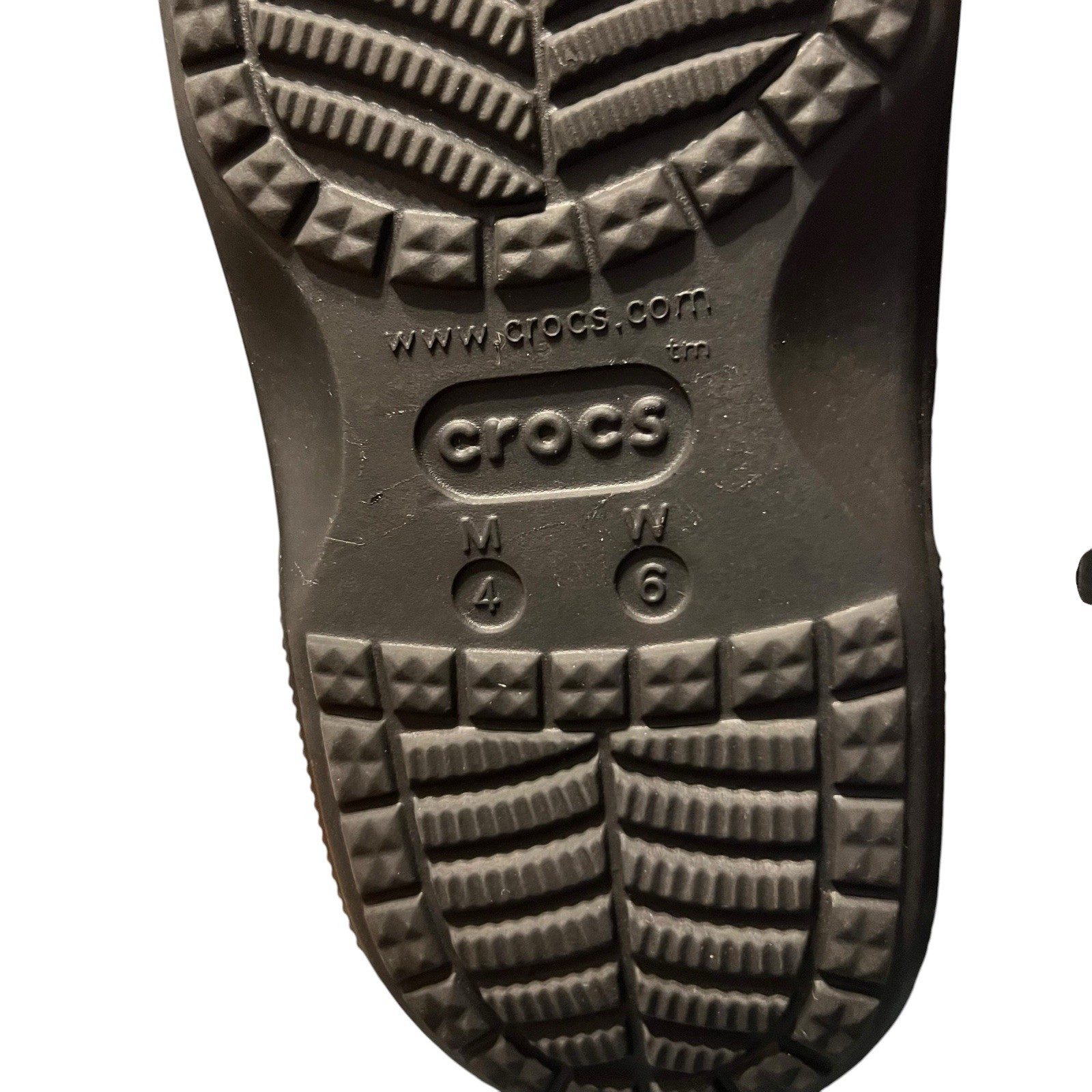 Crocs Baya Slide Sandal Black Double Strap SlipOn 207627 Comfort W 6 | M 4 EUC