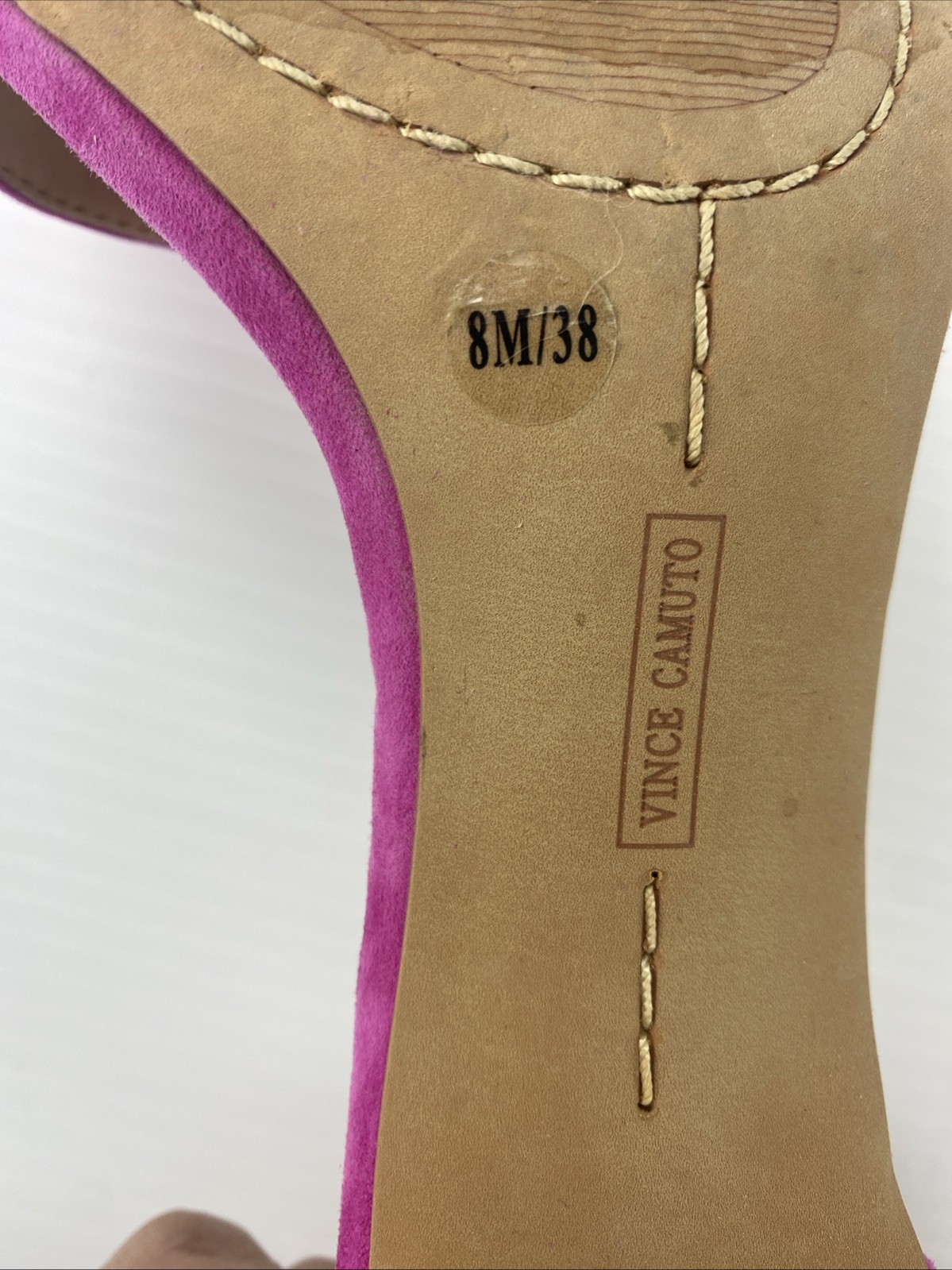 Vince Camuto Suede Court Sandal Fuchsia Pink Size 8