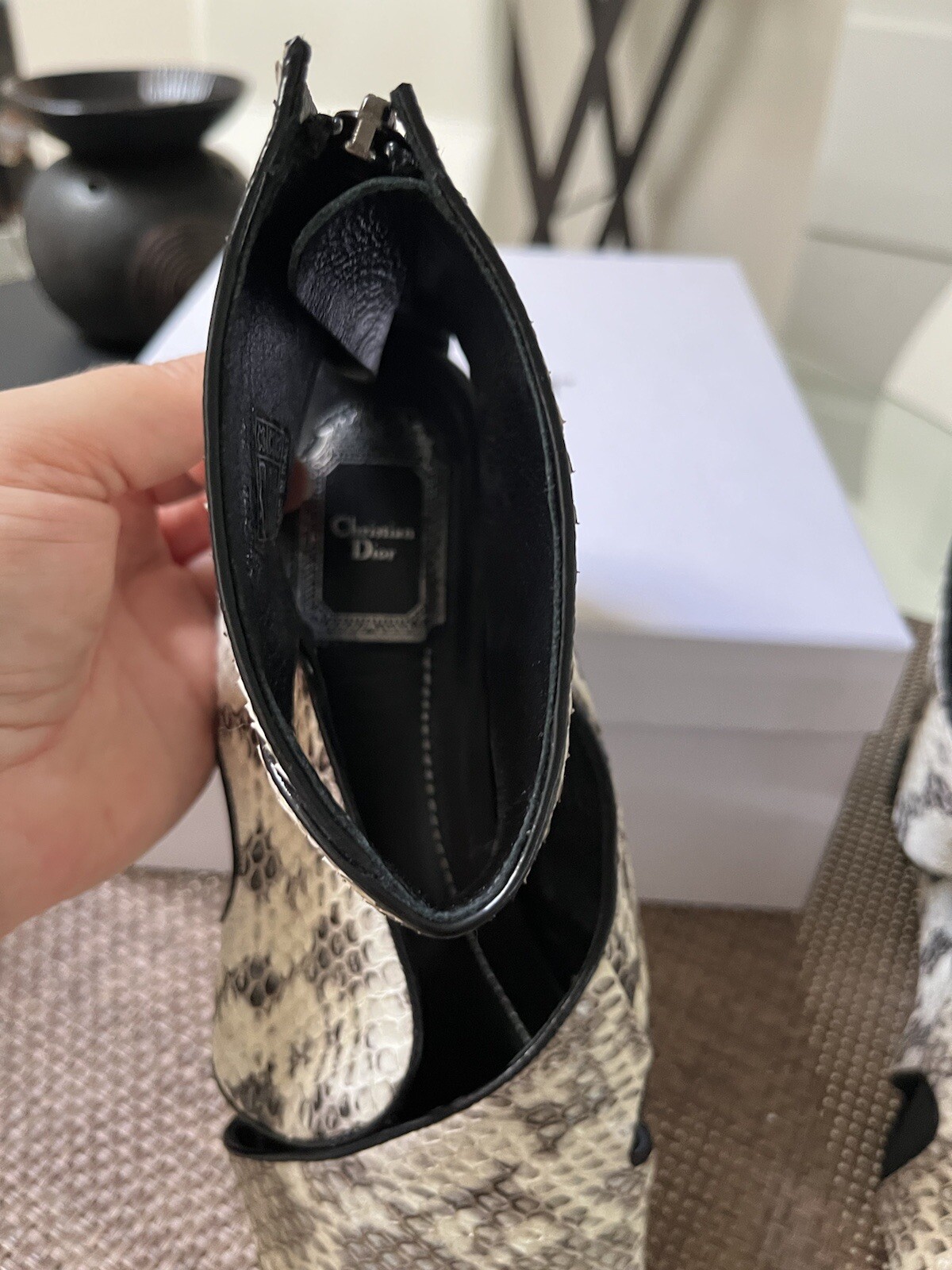 Christian Dior Gladiator Sandals Python Look