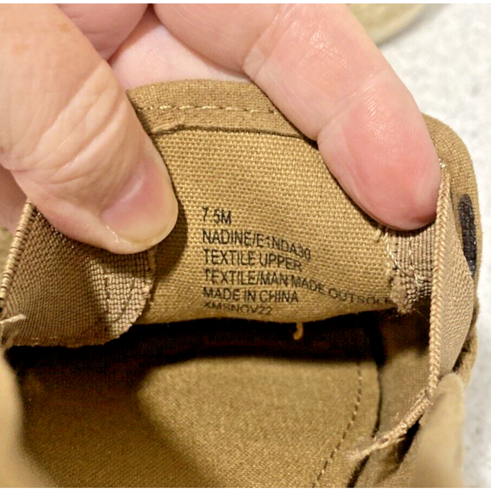 Esprit Nadine Espadrille Flats US 7.5M Tan Faux Suede Textile Uppers Casual Shoe