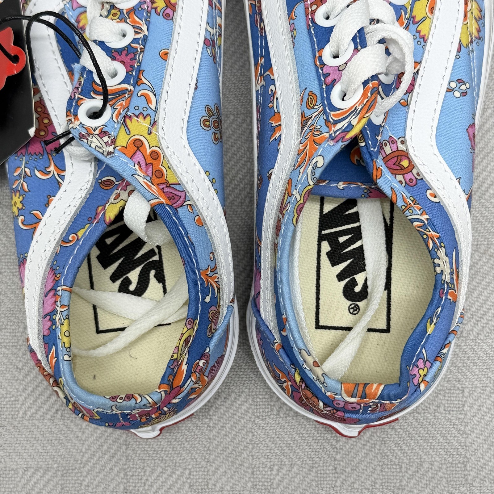 Vans Shoes Womens Size 5 Multicolor Floral Canvas Old Skool Low Top Sneakers