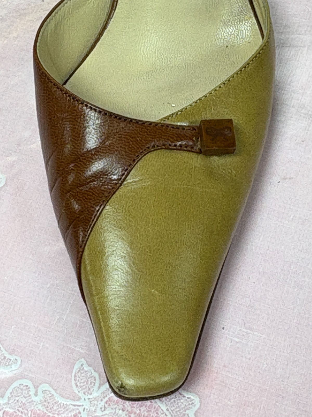Jimmy Choo for Anya Hindmarch-Women-Beige/Brown heel Shoesd.Us Sz-6/Eur-36,5.Ita