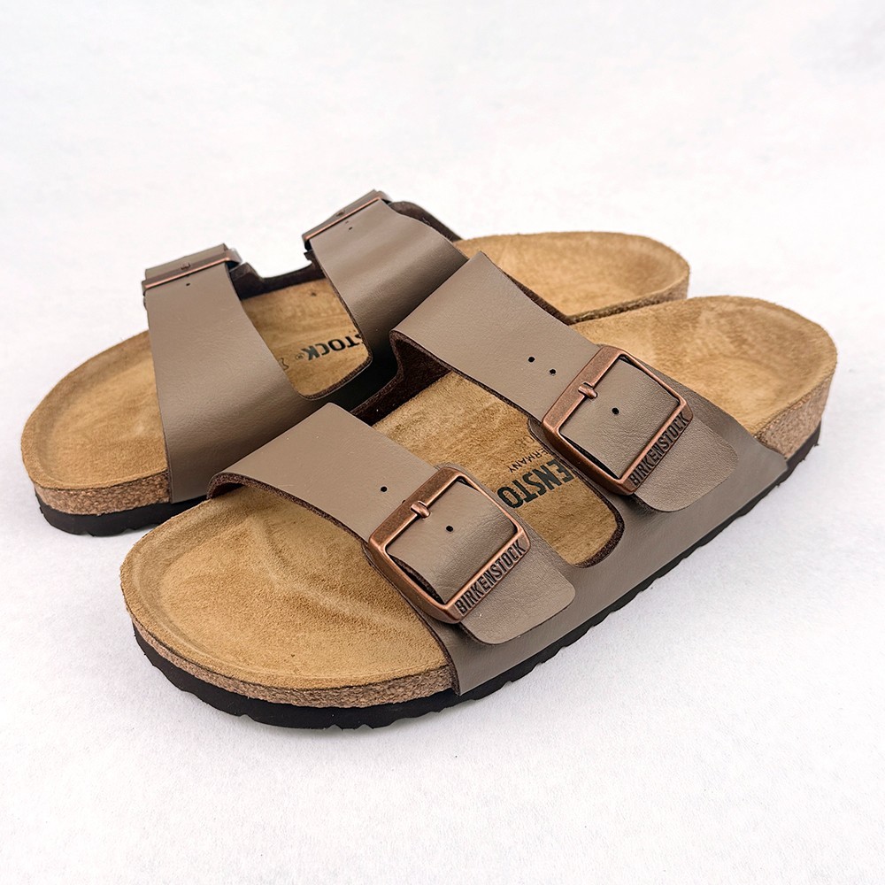 Birkenstock Arizona Birko-Flor Men’s/Women’s Mocha Leather Casual Sandals
