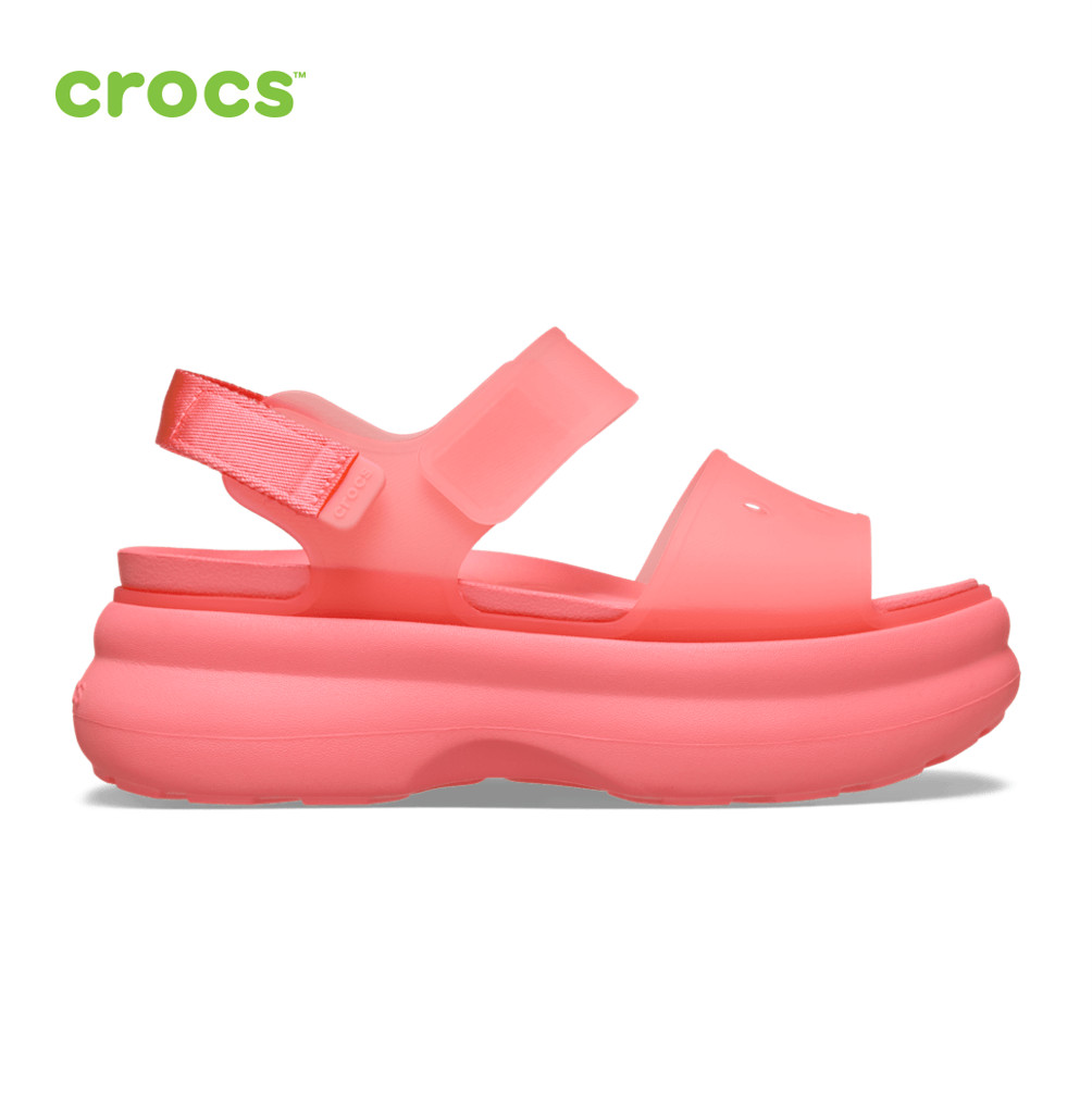 NEW CROCS Soho Frosted Y Strap Sandal 212651 Guava Red