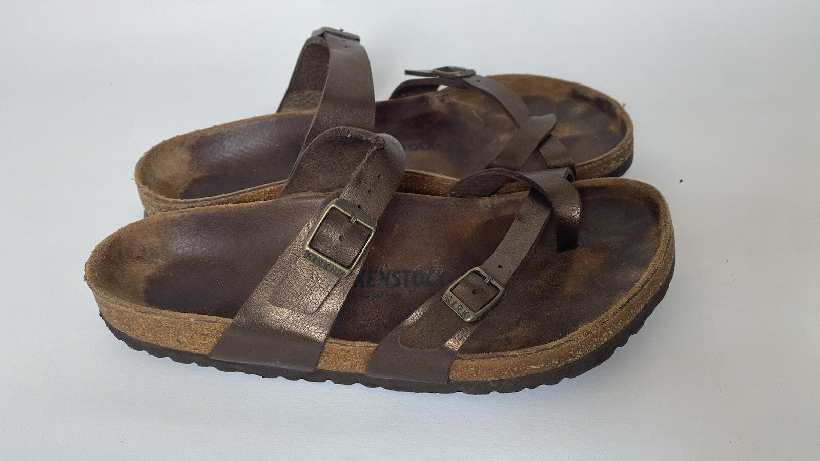 Birkenstock R71061 Mayari Women’s Sandal Size 9 Brown Sandals Flat Footbed