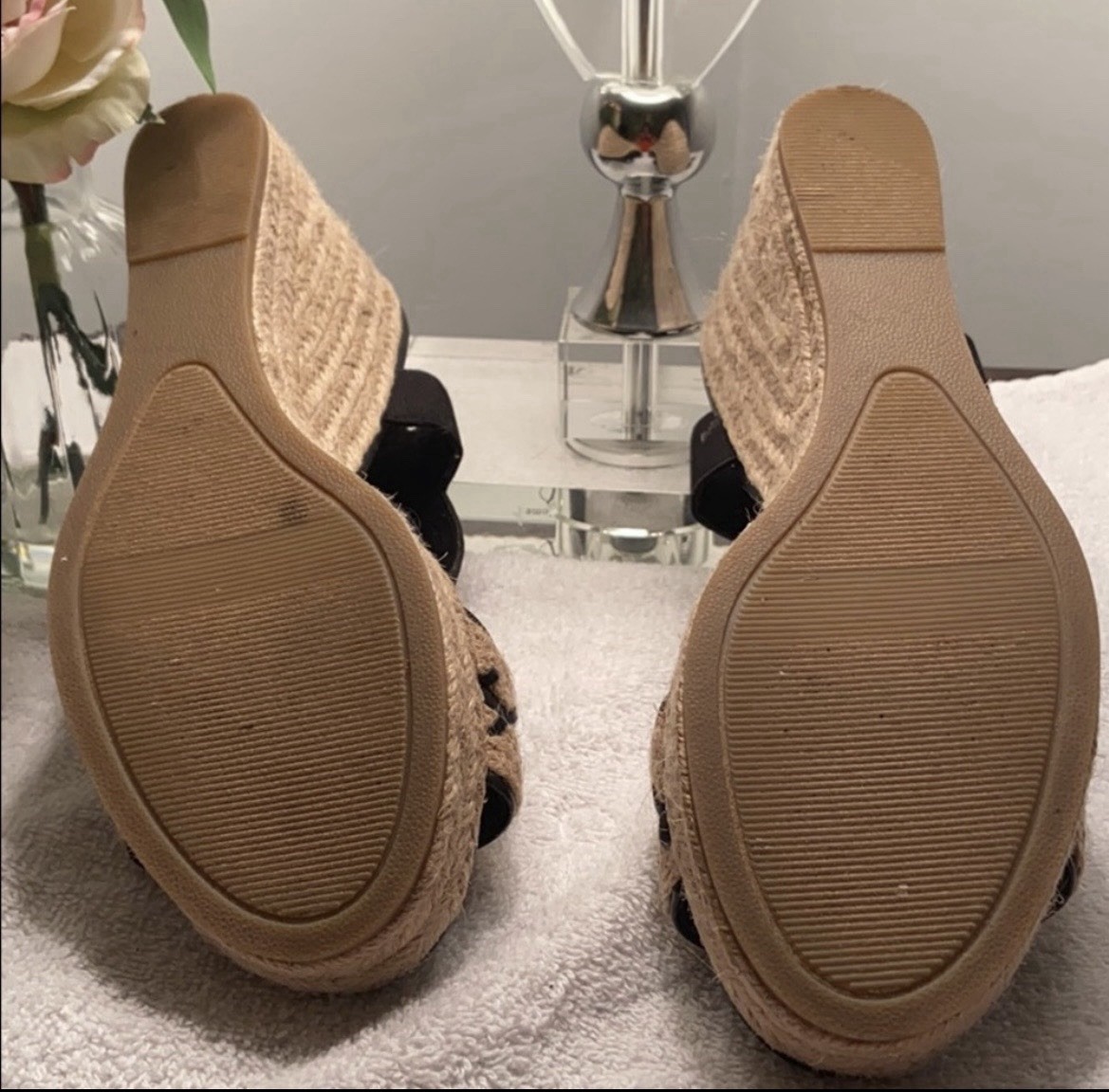 G.H. Bass & Co. Rylee 3-1/2” Wedge Espadrilles Sandal.