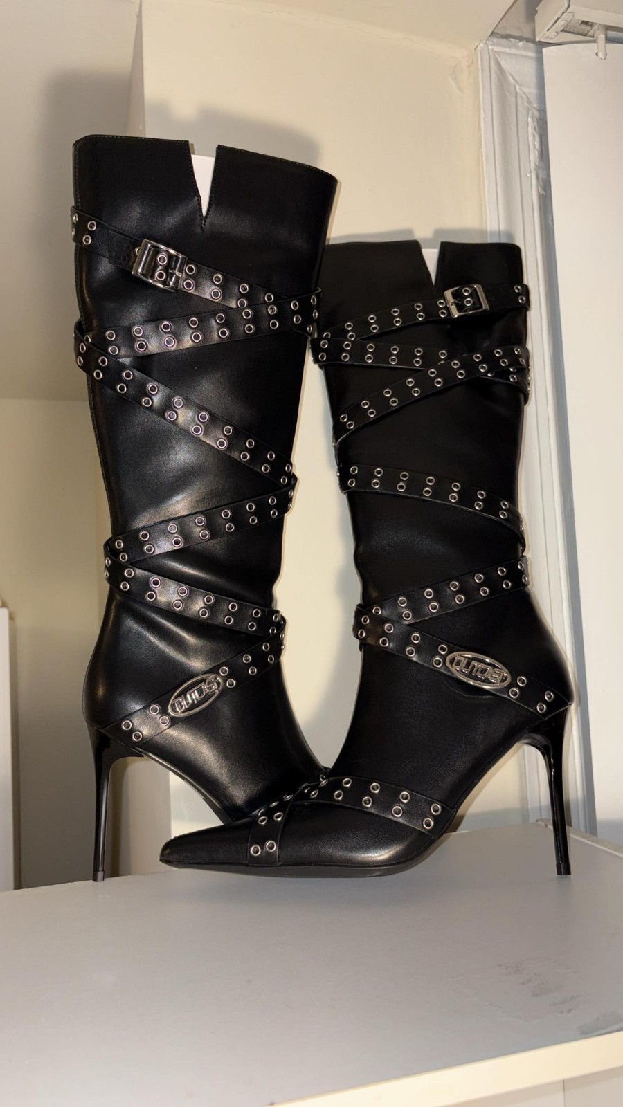 NIB OUTCAST ZANETA PU BOOTS BLACK Size 5