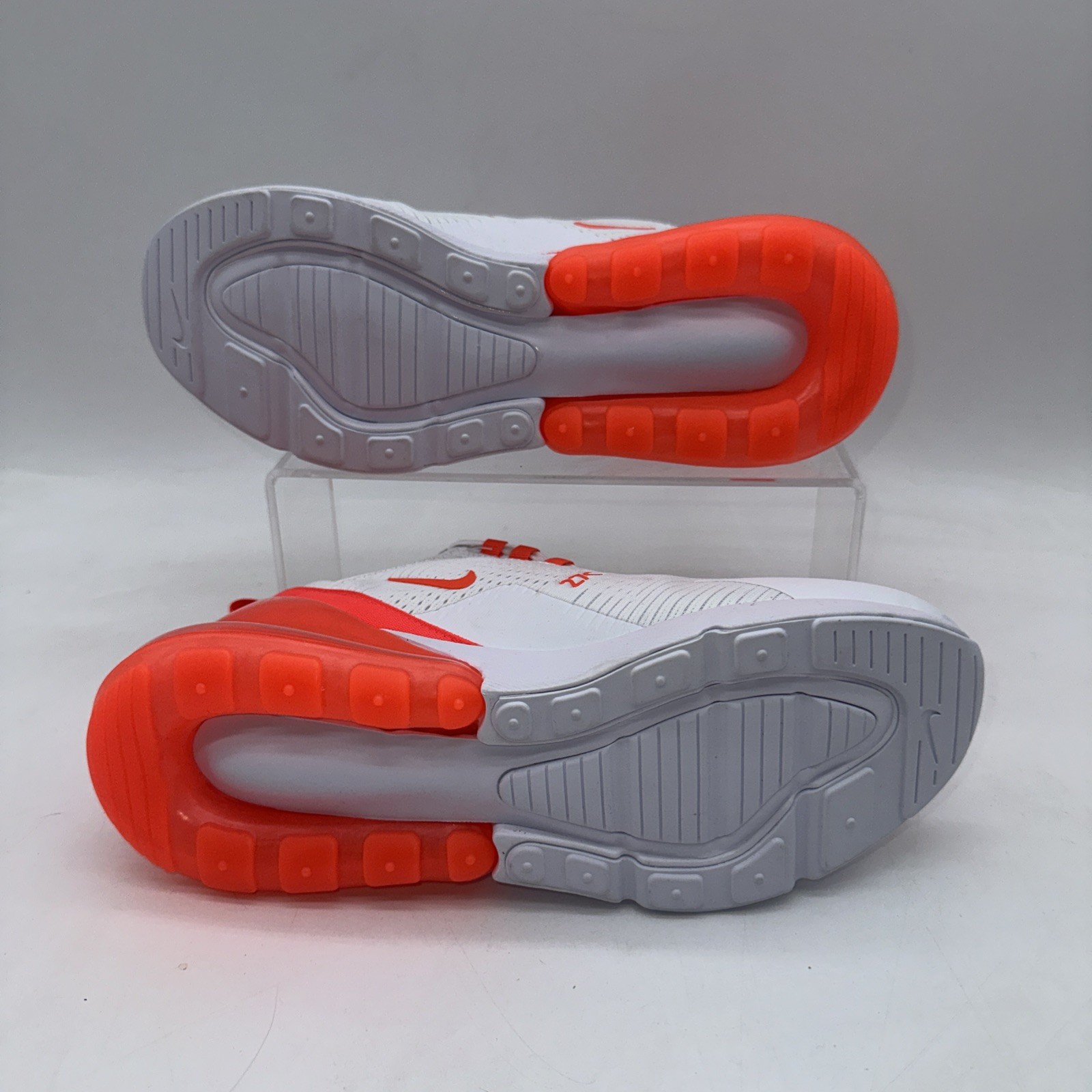 Nike Women’s Size 9 Air Max 270 (HJ3222 102) White/Orange Running Sneaker