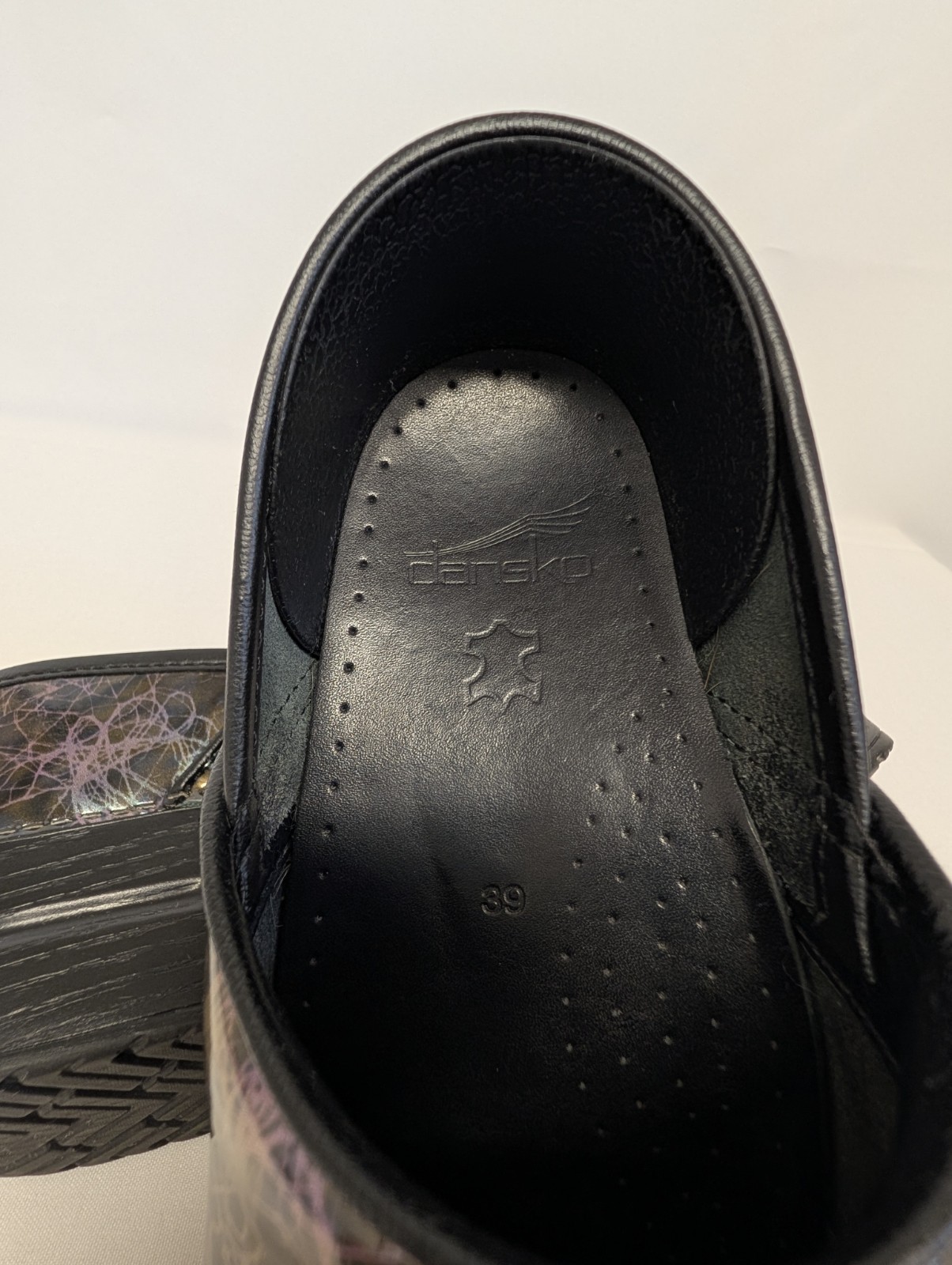 Dansko Professional Women’s Leather Clogs Slip Resistant Abstract EU 39 US 8.5