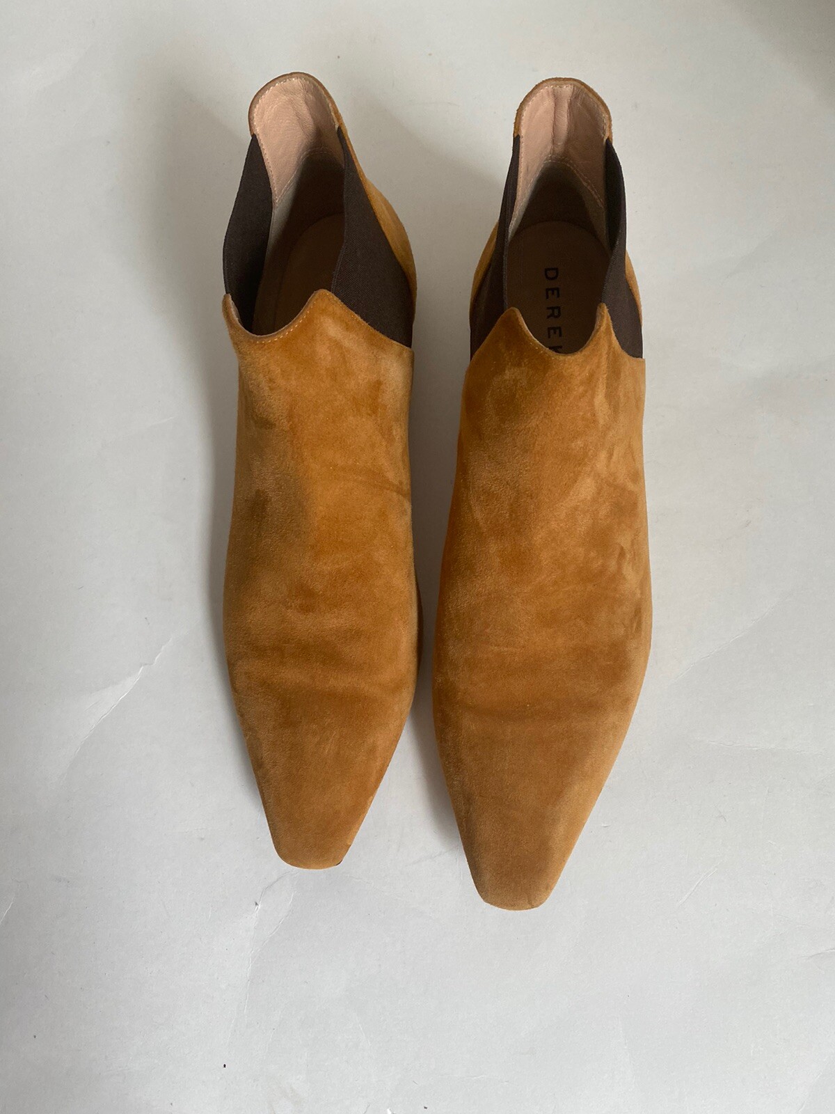 DEREK LAM Stevie Suede Ankle Boots Kitten Heals Sz. 40 1/2 Italy