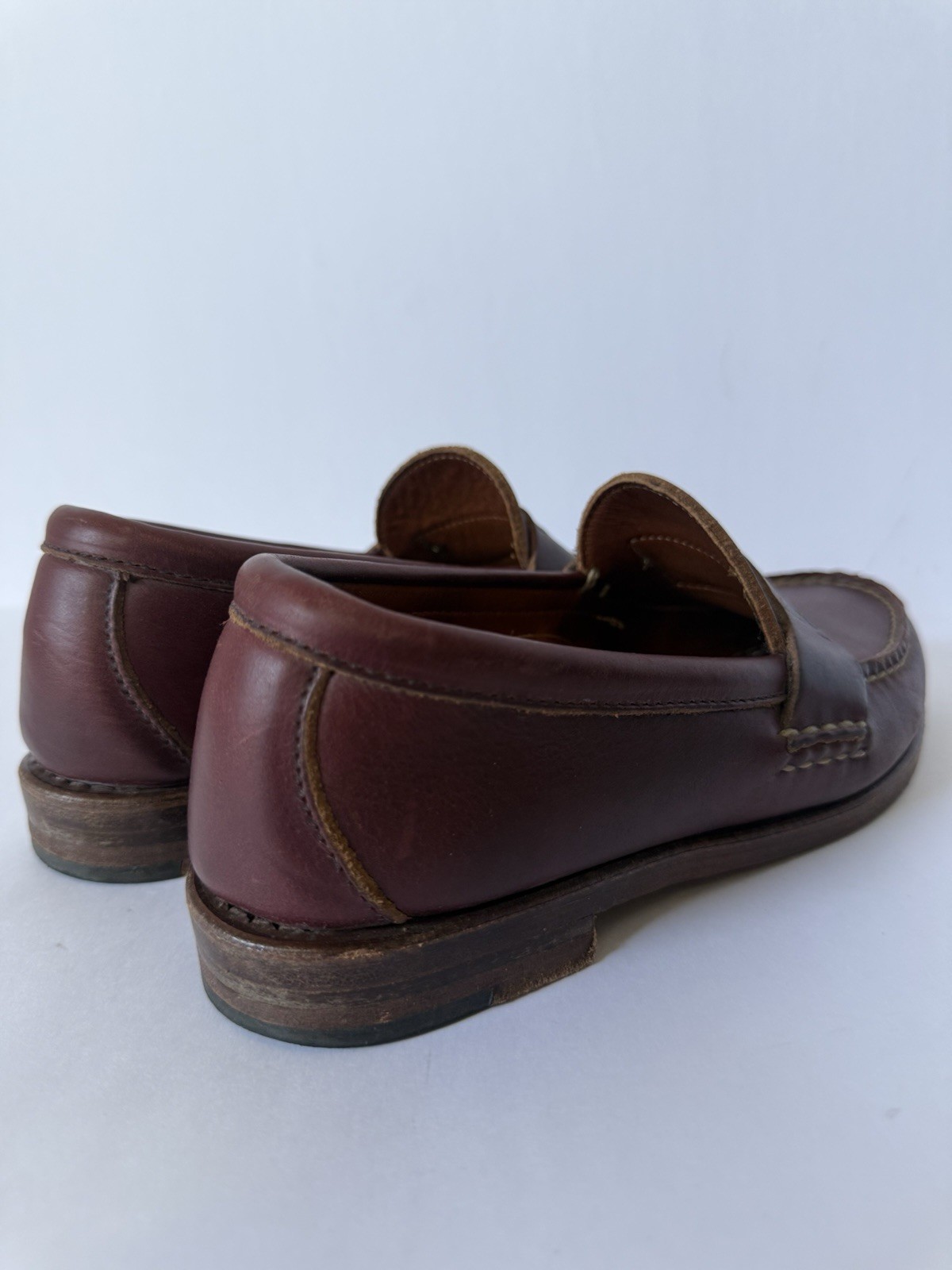 Rancourt Cole Haan Pinch America Penny Loafer Brown Stich Maine USA Womens 6.5 M