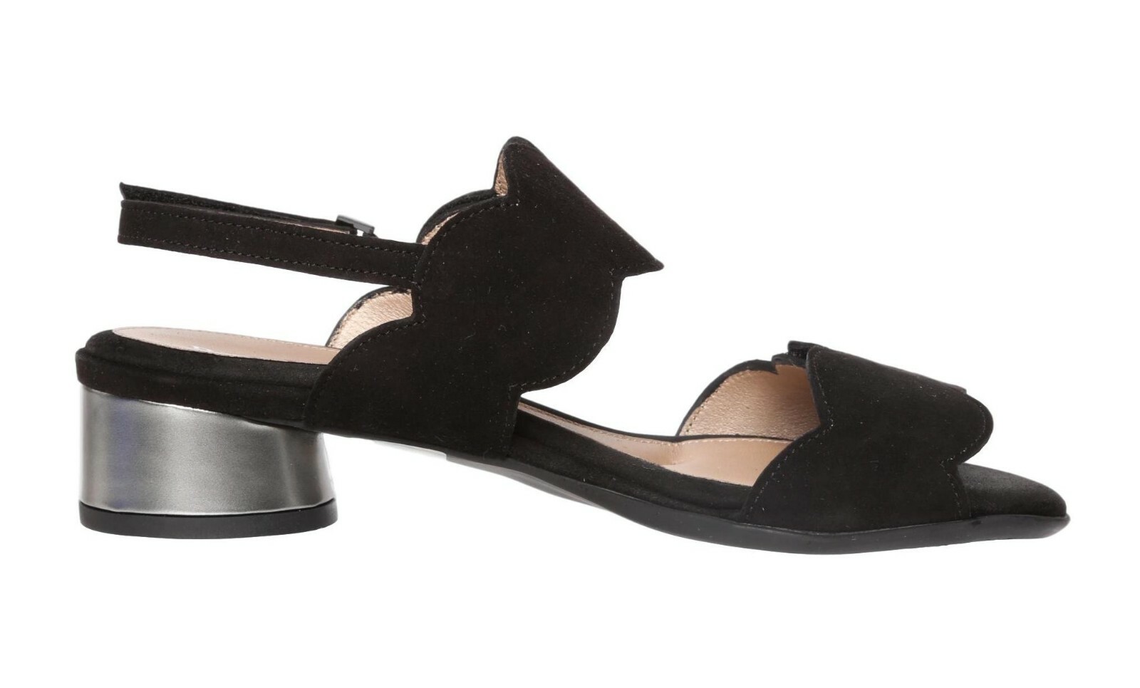 BeautiFeel Elsie Black Suede Sandals Z5766 Size 5 -5.5 US / 36 EU