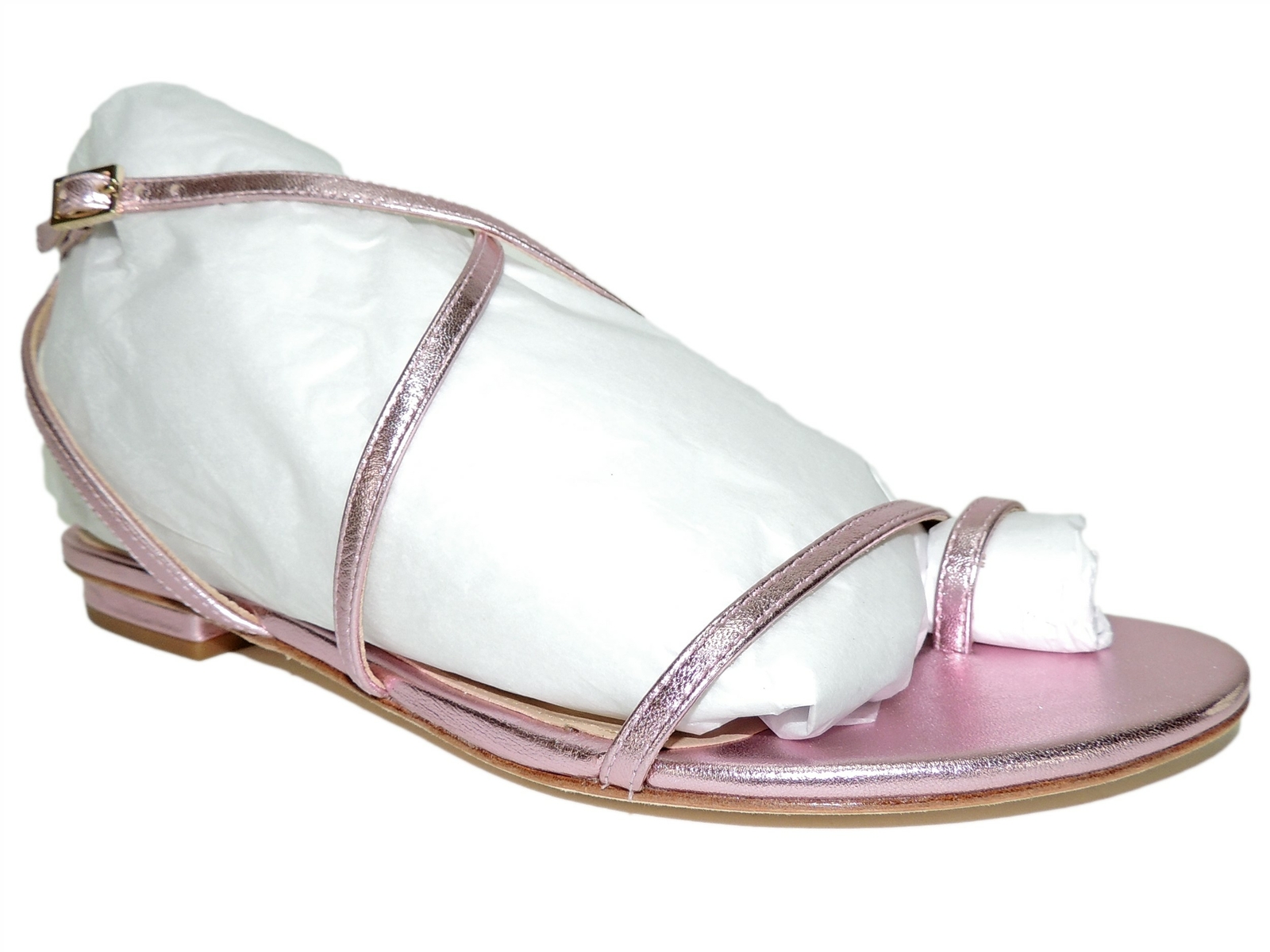 Via Spiga Women’s Calandre Sandals Rosa Pink Leather Size 6 M