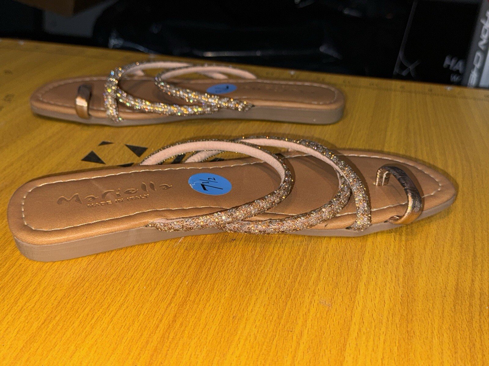 mariella made in italy sandals Gold 7.5