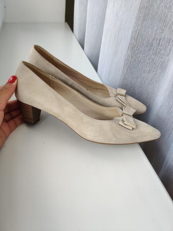 Women Peter Kaiser heels beige suede 37.5 #C9ZM