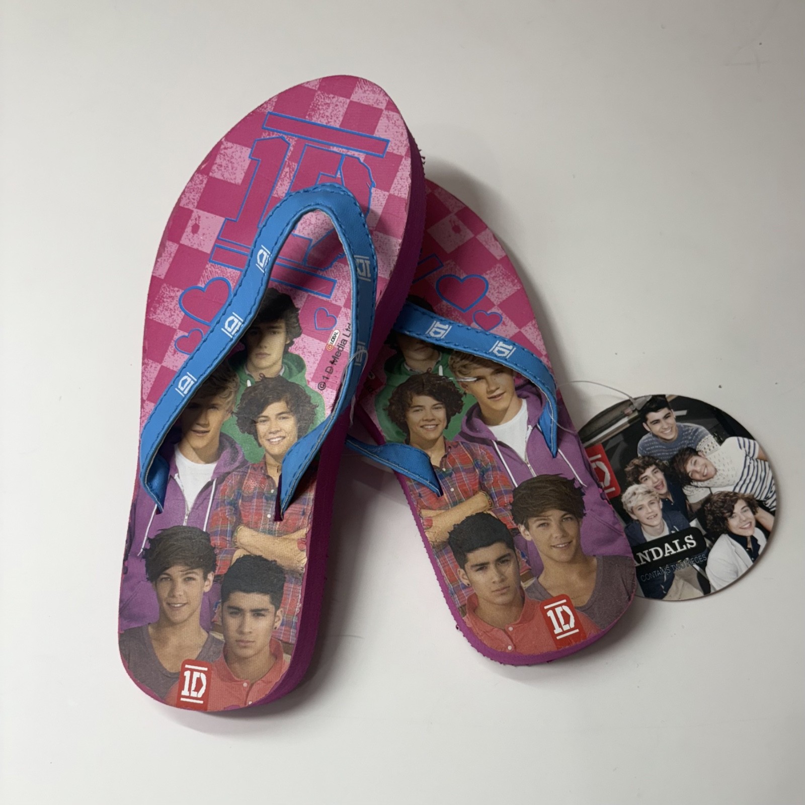 One Direction 1D Flip Flop Sandals (women’s 4/4.5)
